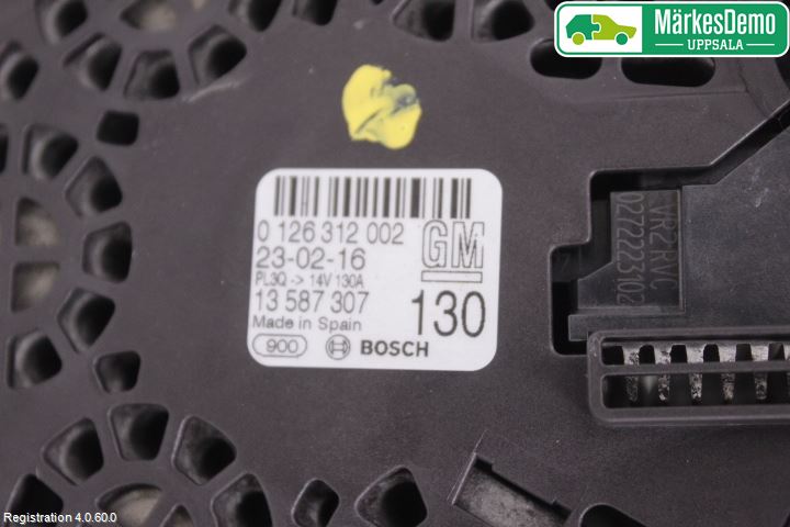 Opel ASTRA K 16-22 Dynamo