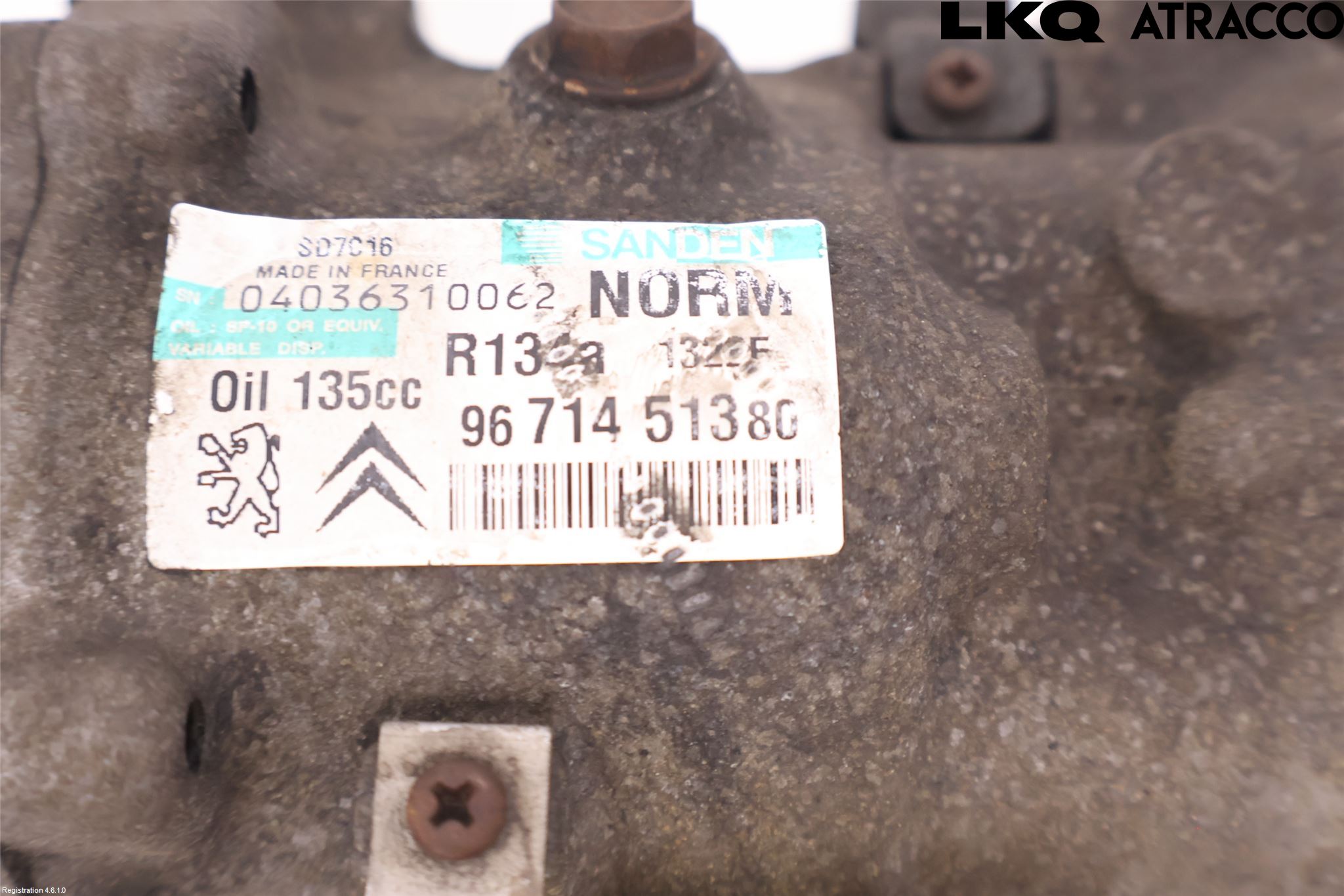 Citroen C5 08-17 Varme Ac Kompressor