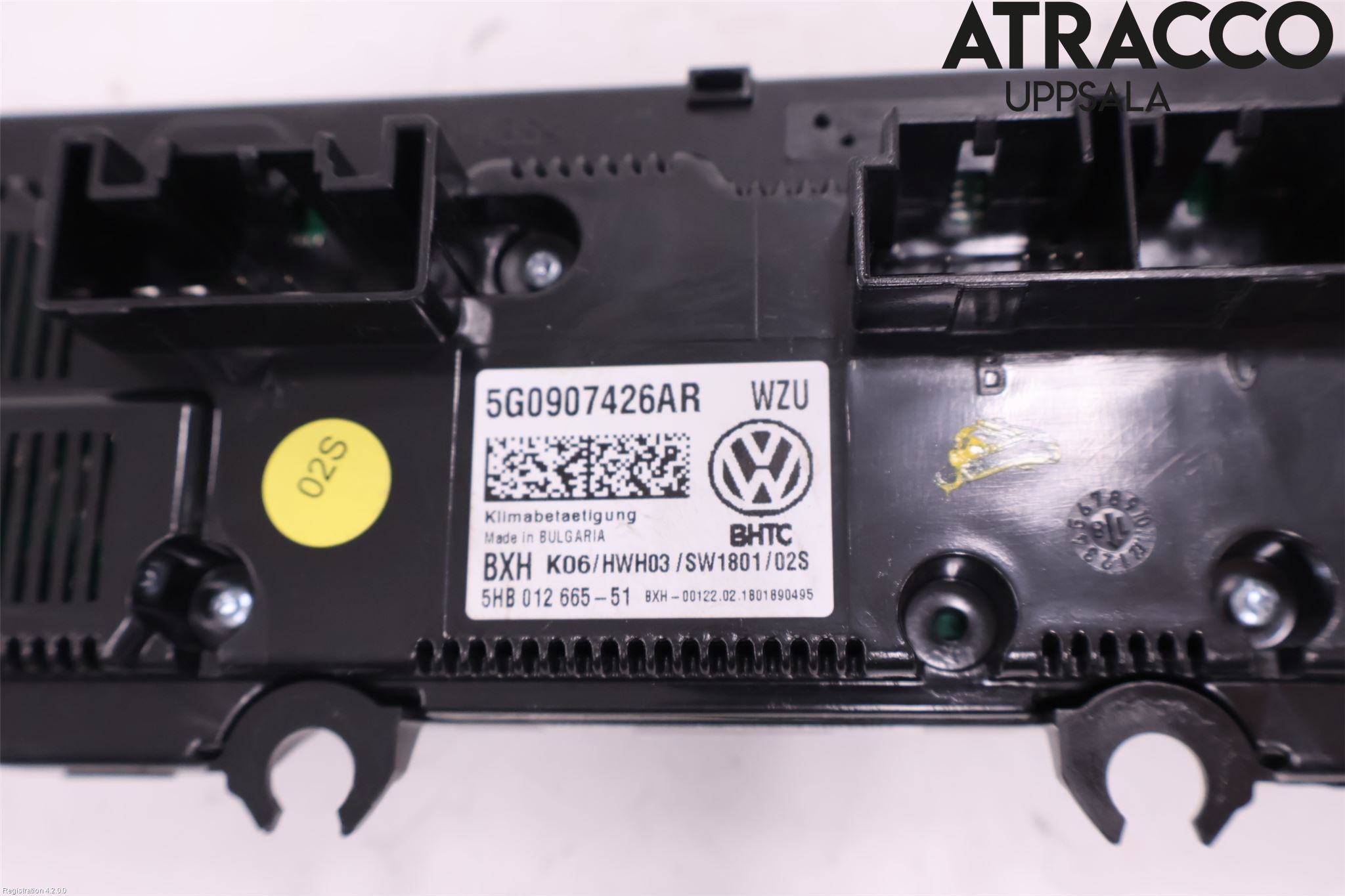 Volkswagen VW GOLF / E-GOLF VII 13-20 Varme Ac Betjening-Display
