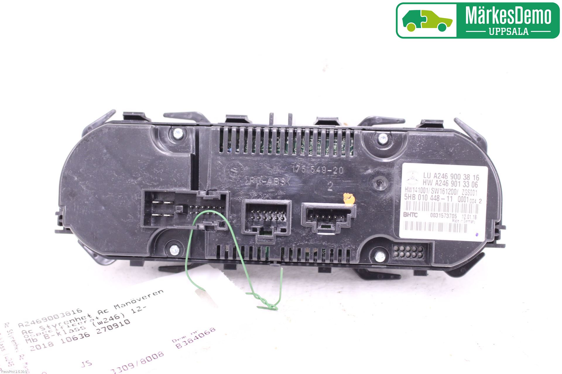 Mercedes-Benz MB B-KLASS (W246/W242) 12-19 Varme Ac Betjening-Display