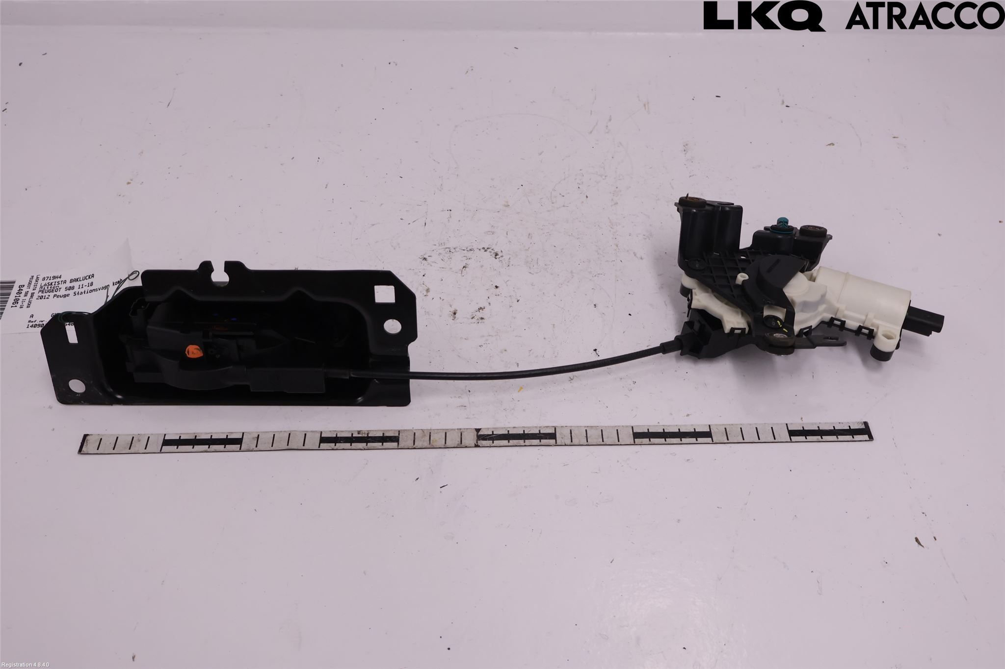 Peugeot 508 11-18 Bakluke-Lokk Låsekasse