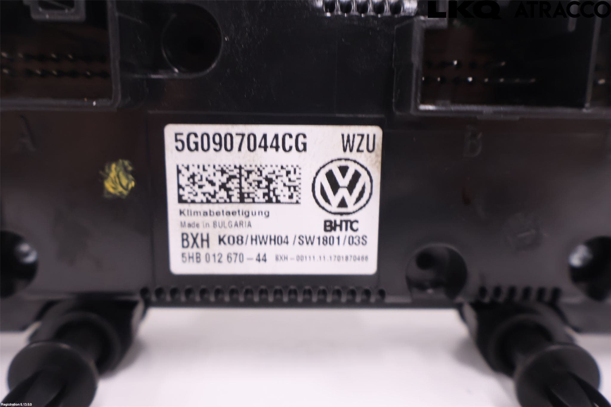 Volkswagen VW GOLF / E-GOLF VII 13-20 Varme Ac Betjening-Display