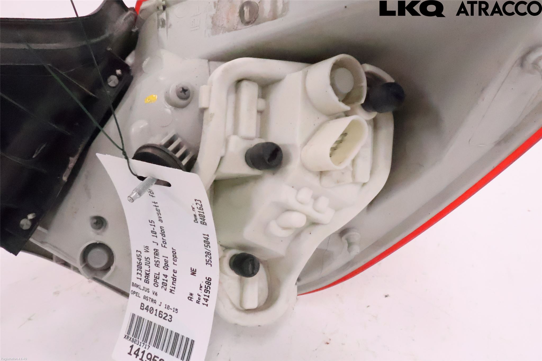 Opel ASTRA J 10-15 Baklykt Venstre