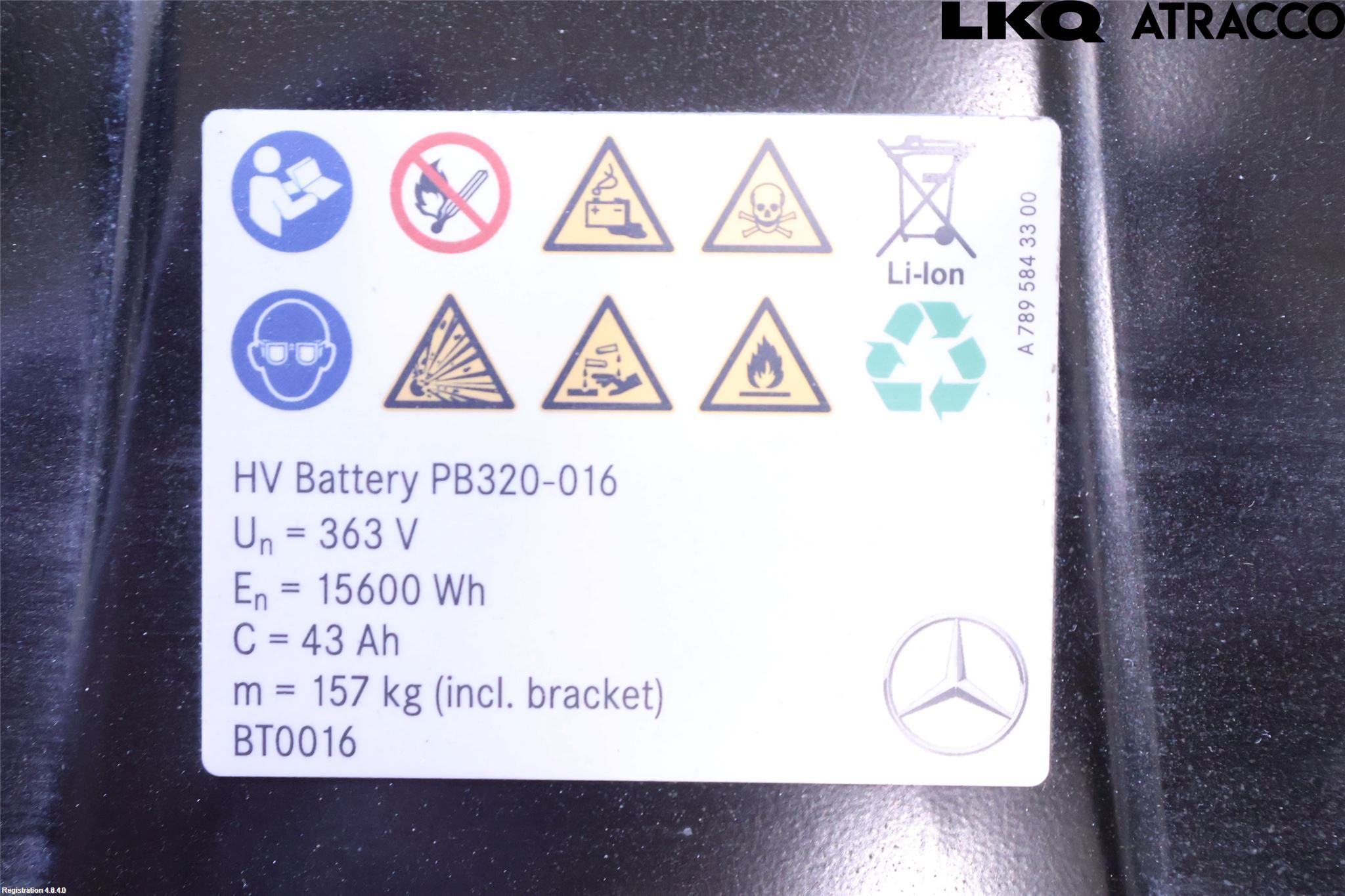 Mercedes-Benz MB A-KLASS (W177) 18- Hybrid Batteri