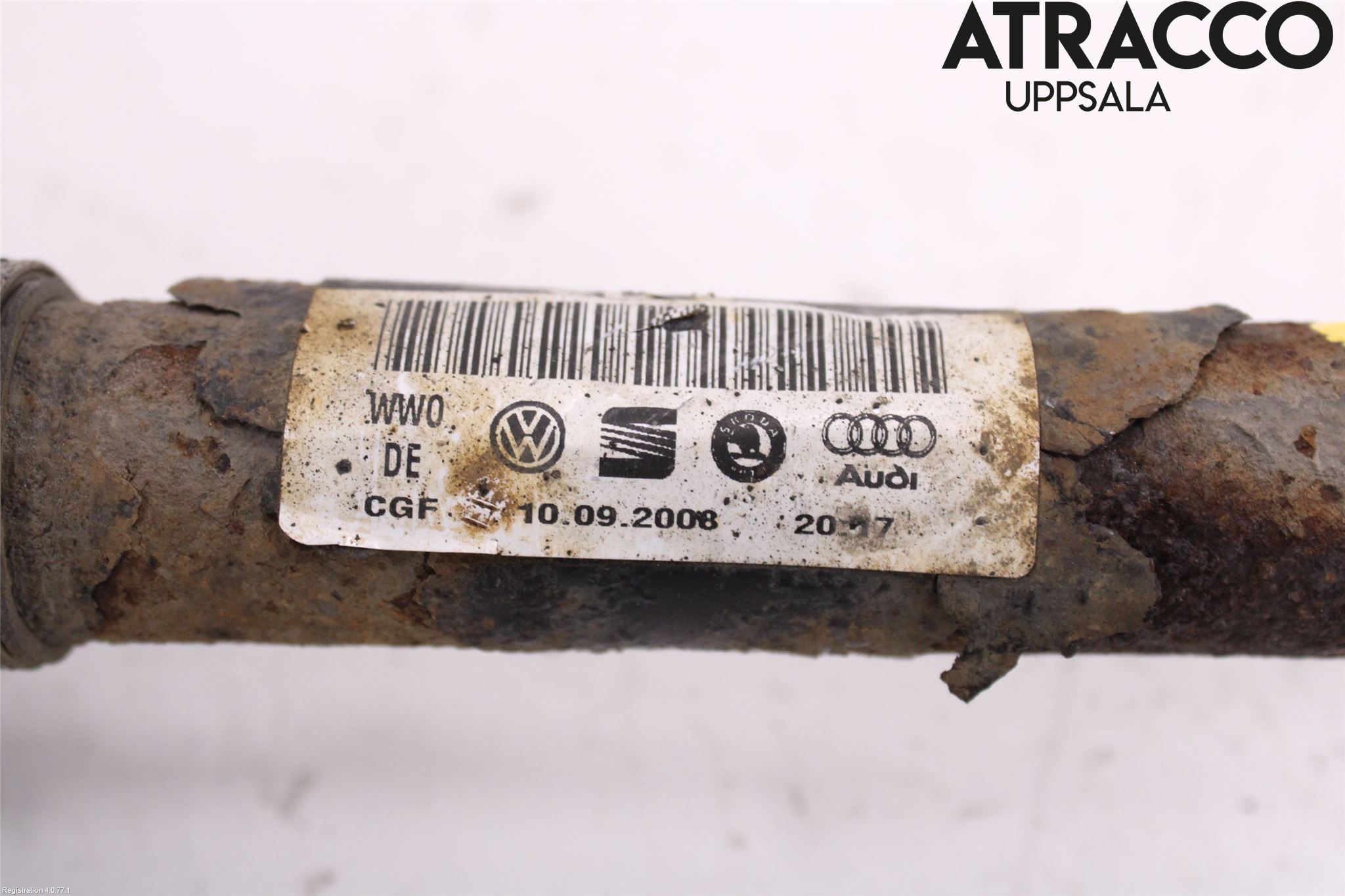 Volkswagen VW TIGUAN 07-16 Drivaksel Bak Kompl Venstre