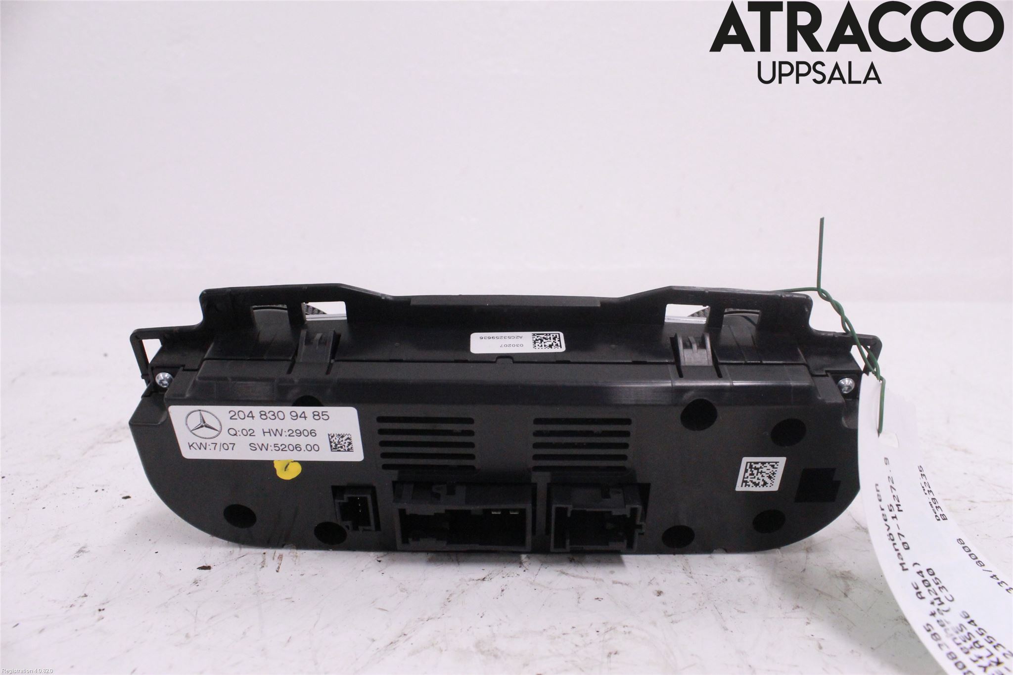 Mercedes-Benz MB C-KLASS (W204) 07-15 Varme Ac Betjening-Display