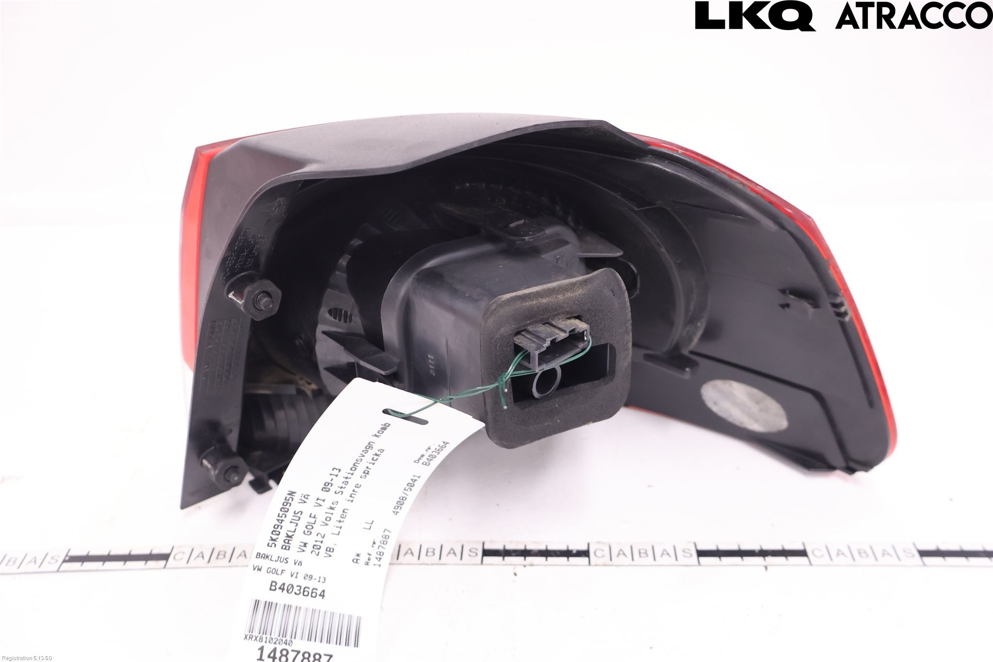 Volkswagen VW GOLF VI 09-13 Baklykt Venstre