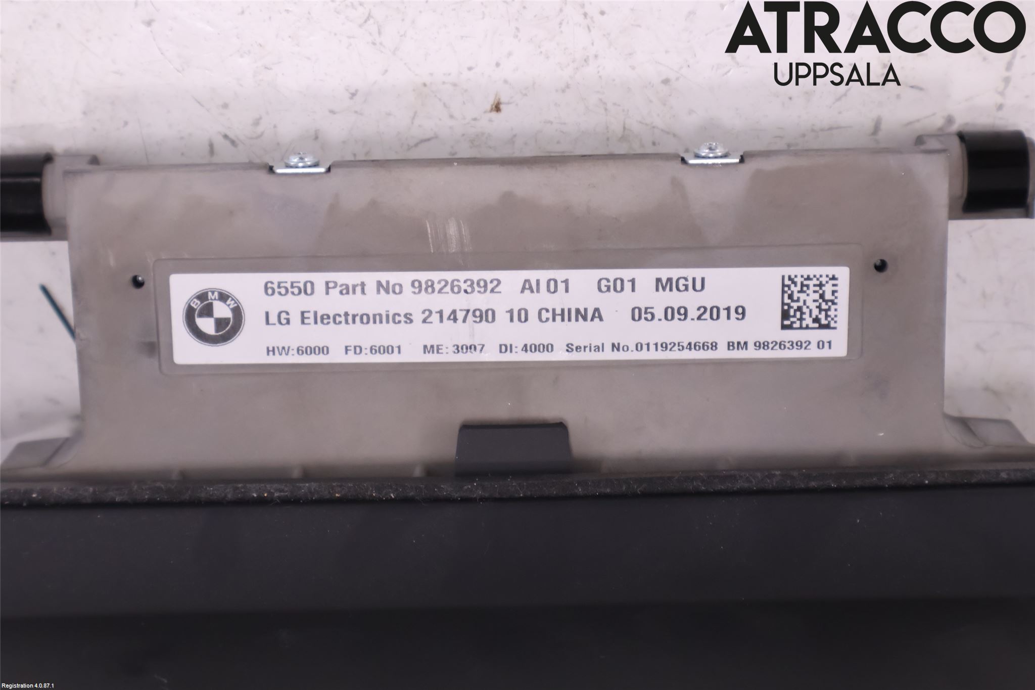BMW X3 G01 18- Instr Skjerm Dvd-Gps-Ac-Tlf