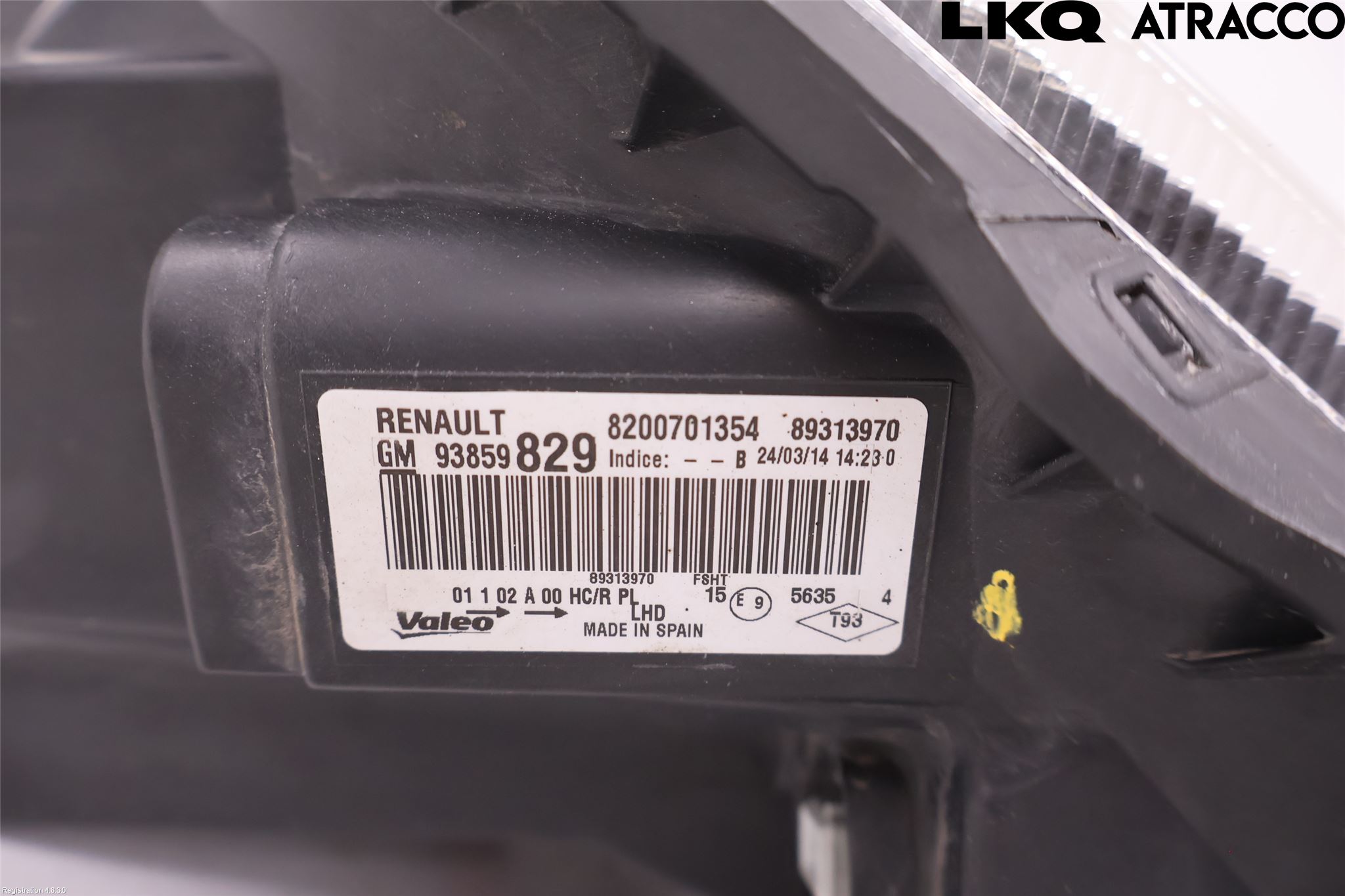 Renault TRAFIC   02-14 Frontlykt Venstre