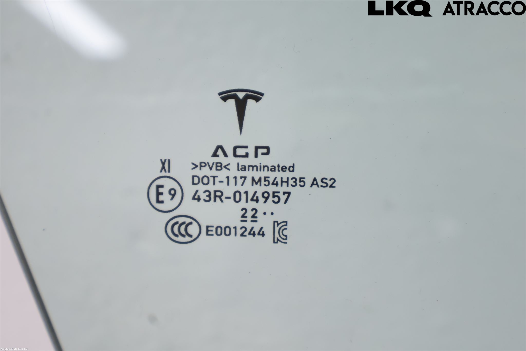 Tesla MODEL S 13- Dørrute Foran Høyre 4 Dørs