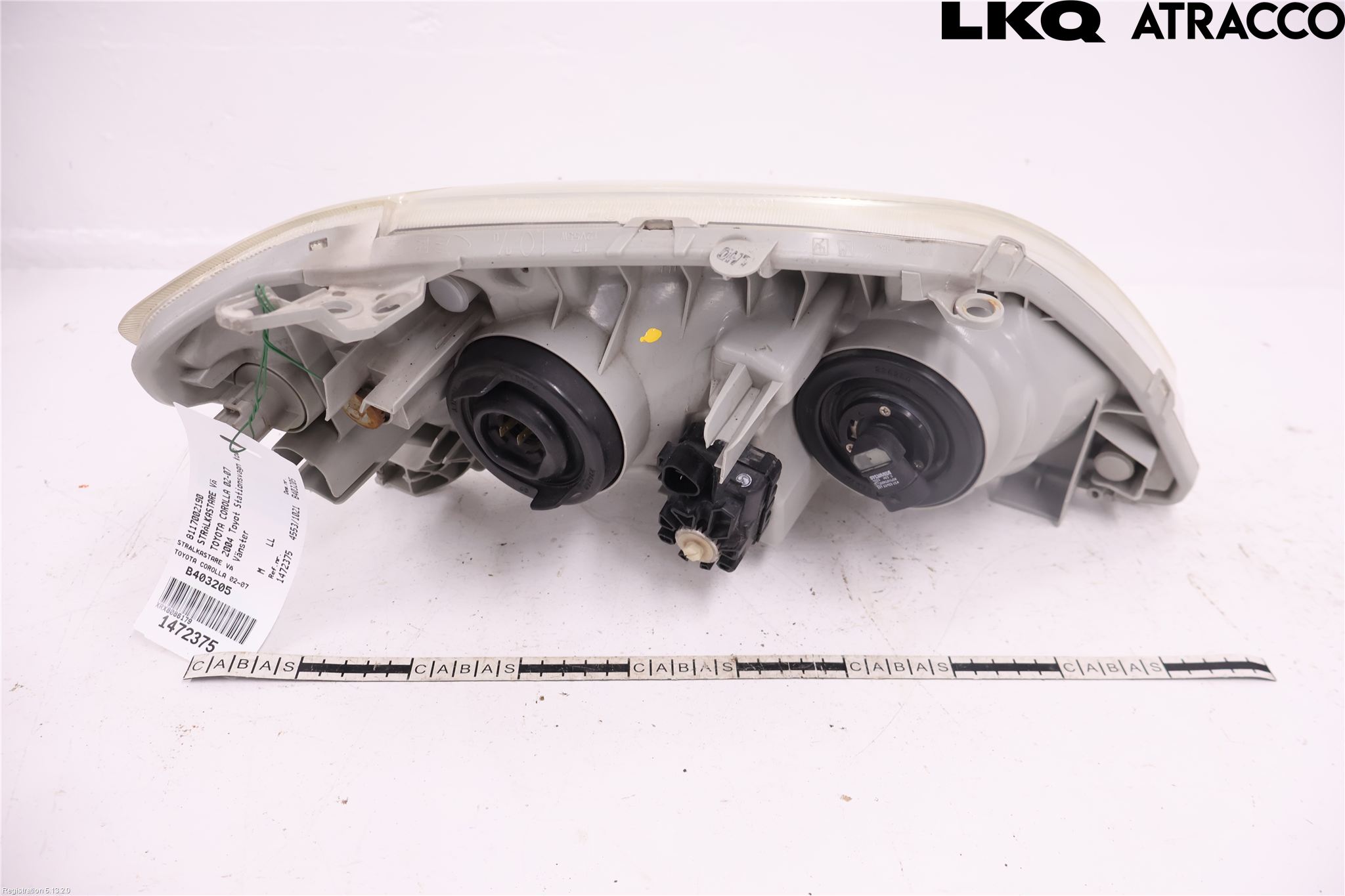 Toyota COROLLA 02-07 Frontlykt Venstre