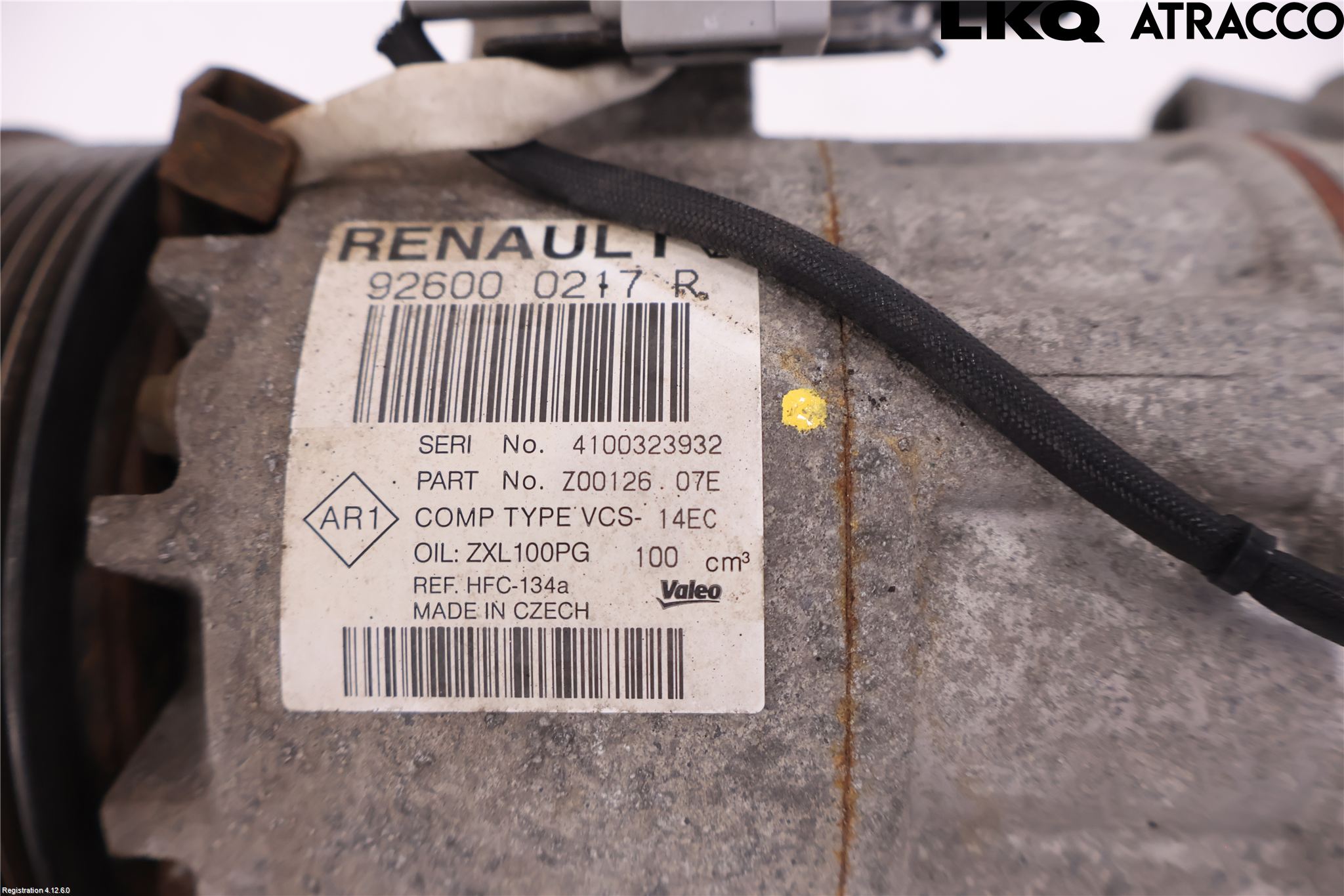 Renault CLIO IV 12-16 Varme Ac Kompressor