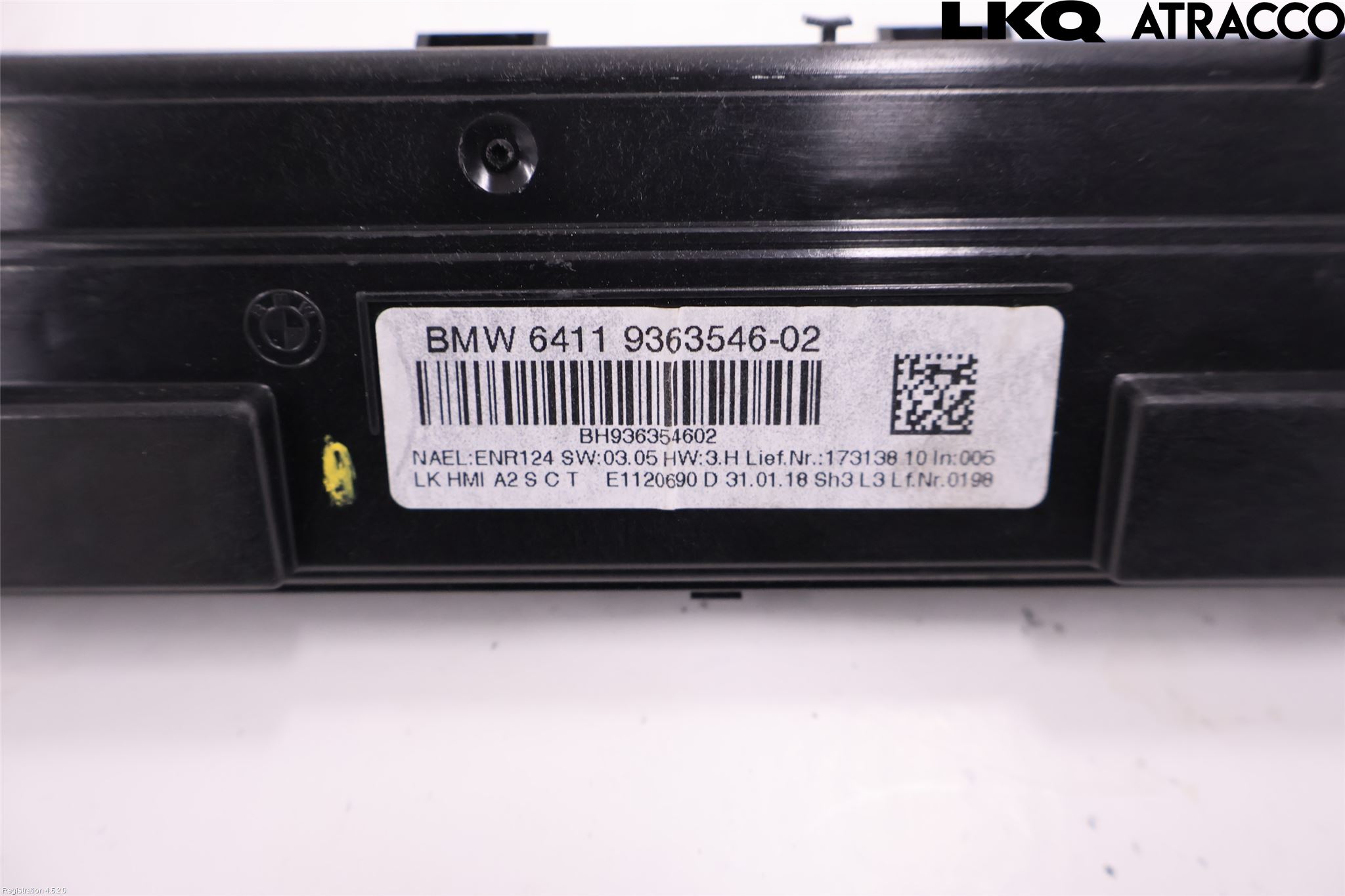 BMW 3 F30/F31/F80 12-19 Varme Ac Betjening-Display