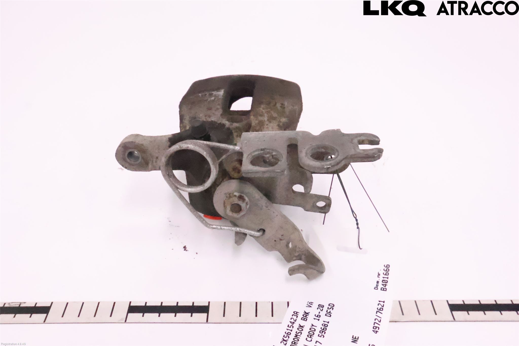 Volkswagen VW CADDY 16-20 Bremsecaliper Bak Venstre