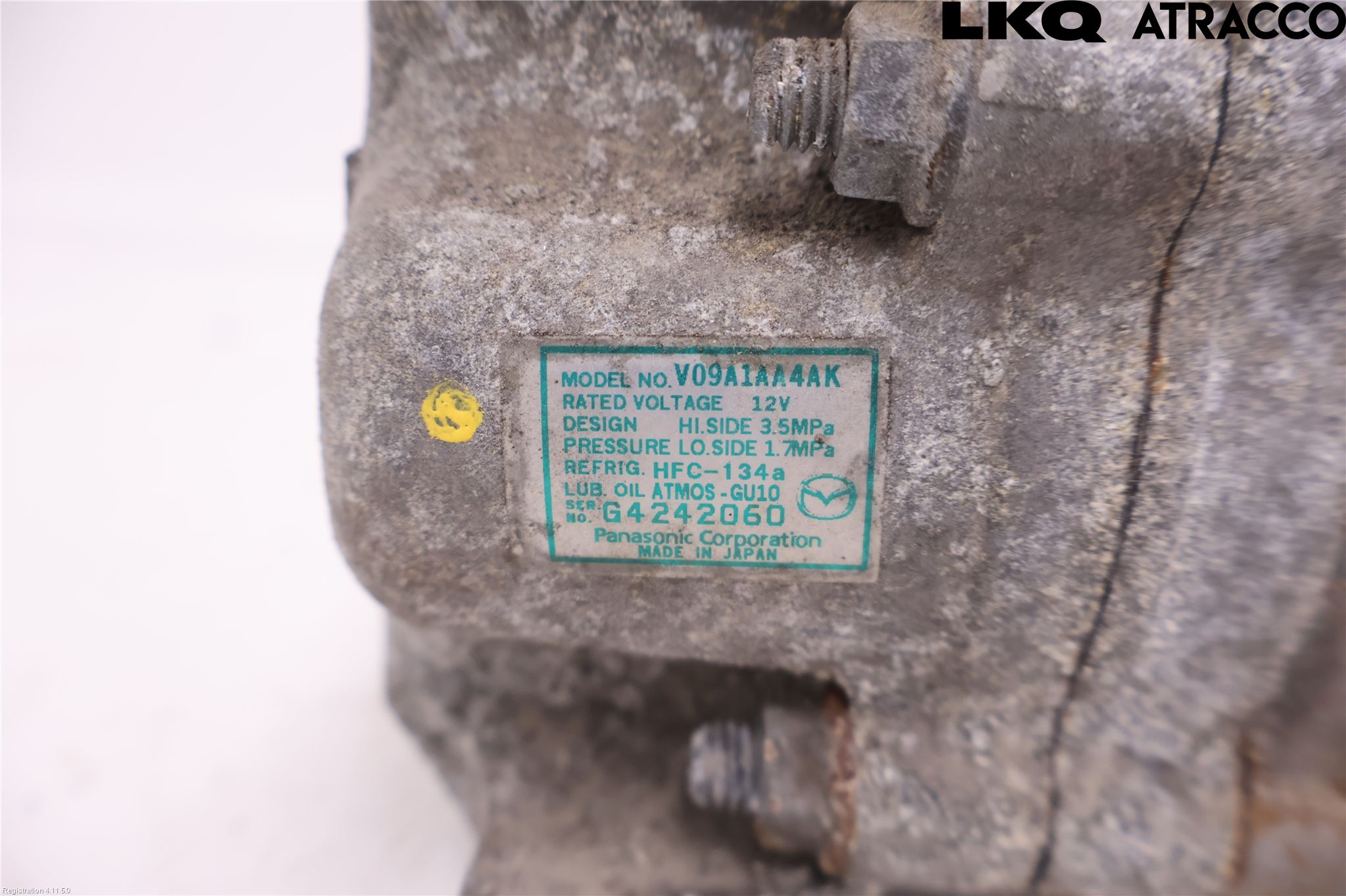 Mazda 2 (DE) 08-15 Varme Ac Kompressor