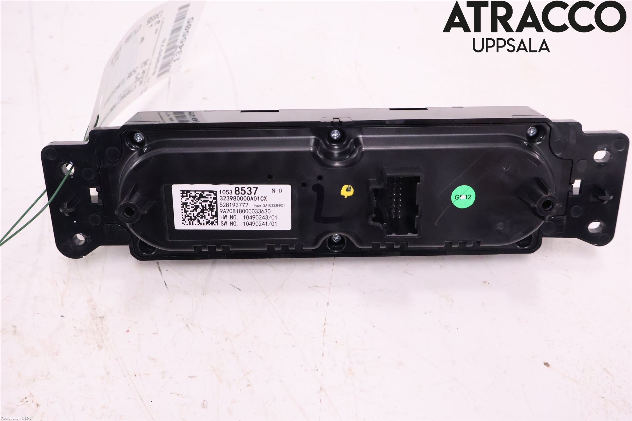 MG ZS EV 20- Varme Ac Betjening-Display