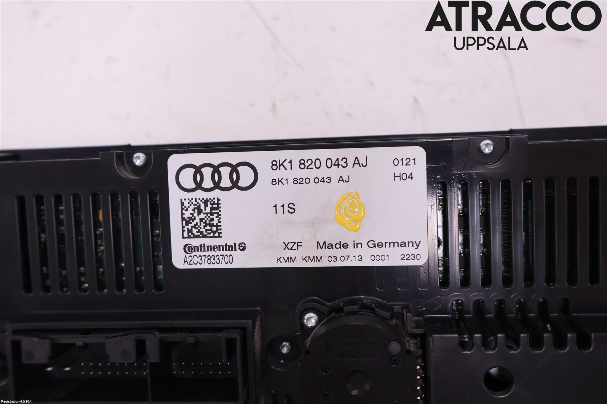 Audi A4 12-15 Varme Ac Betjening-Display