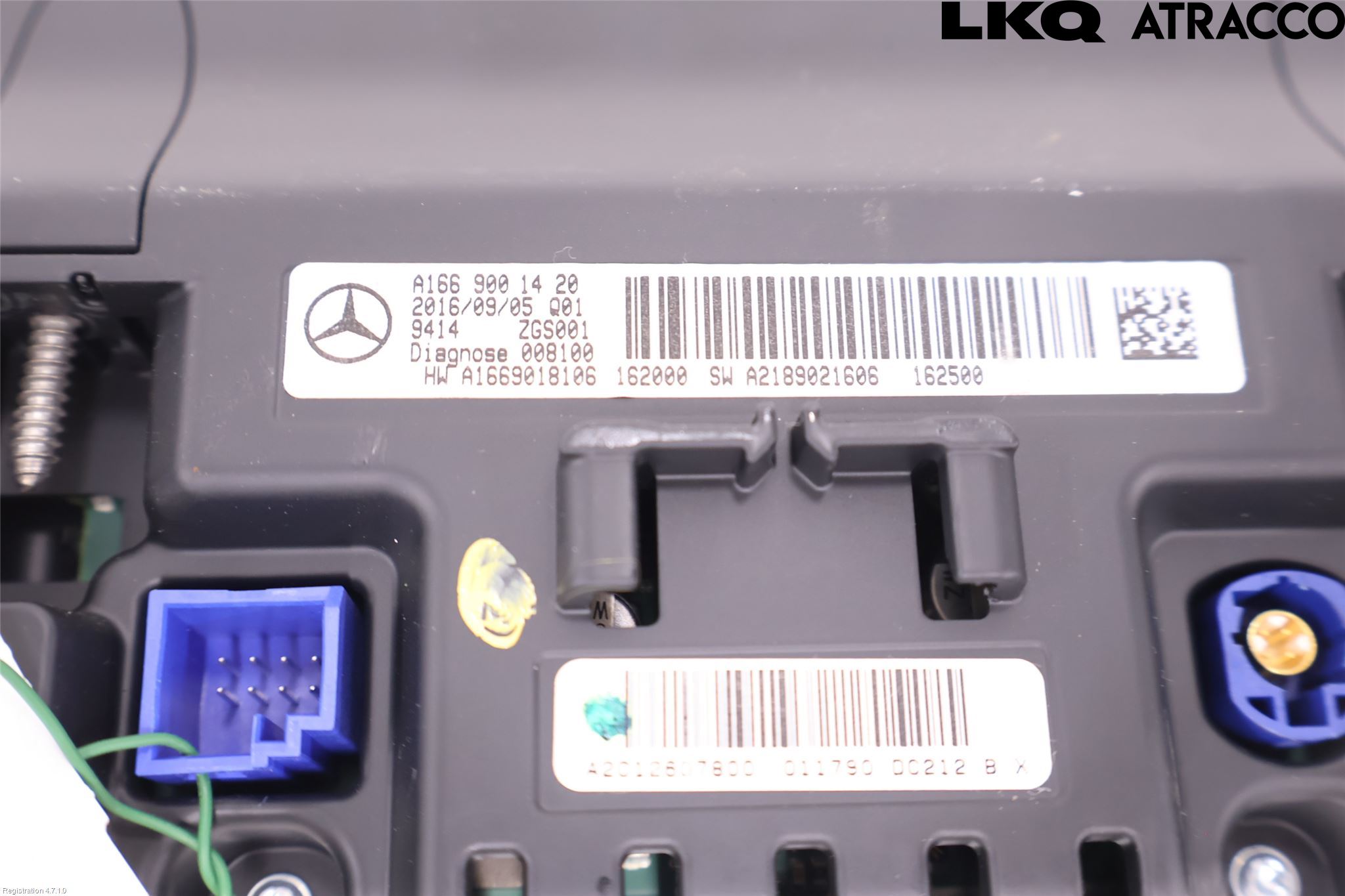 Mercedes-Benz MB CLA-KLASS (C117/X117) 13-19 Instr Skjerm Dvd-Gps-Ac-Tlf