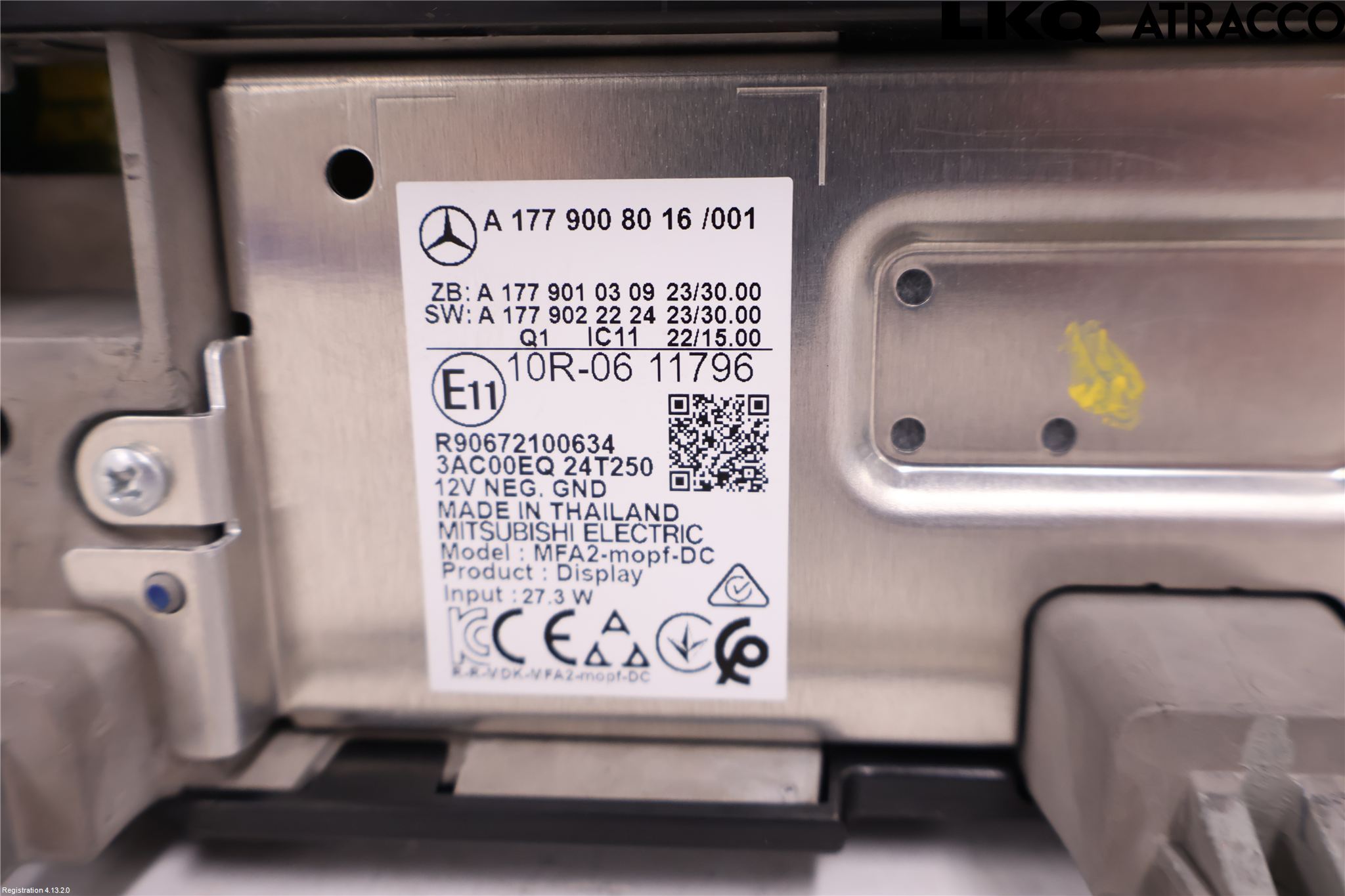 Mercedes-Benz MB EQA (H243) 21- Instr Kombinert