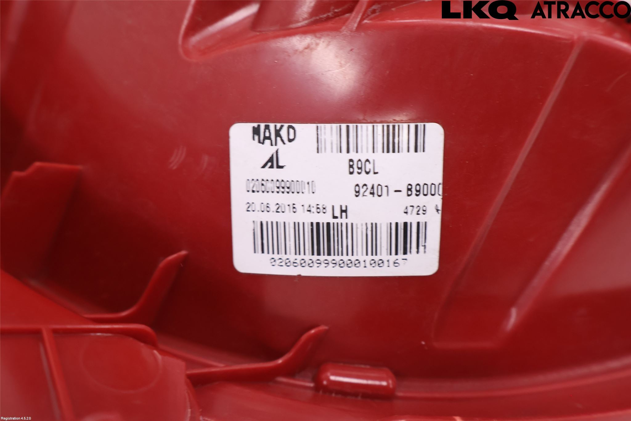 Hyundai i10 BA 14-16 Baklykt Venstre