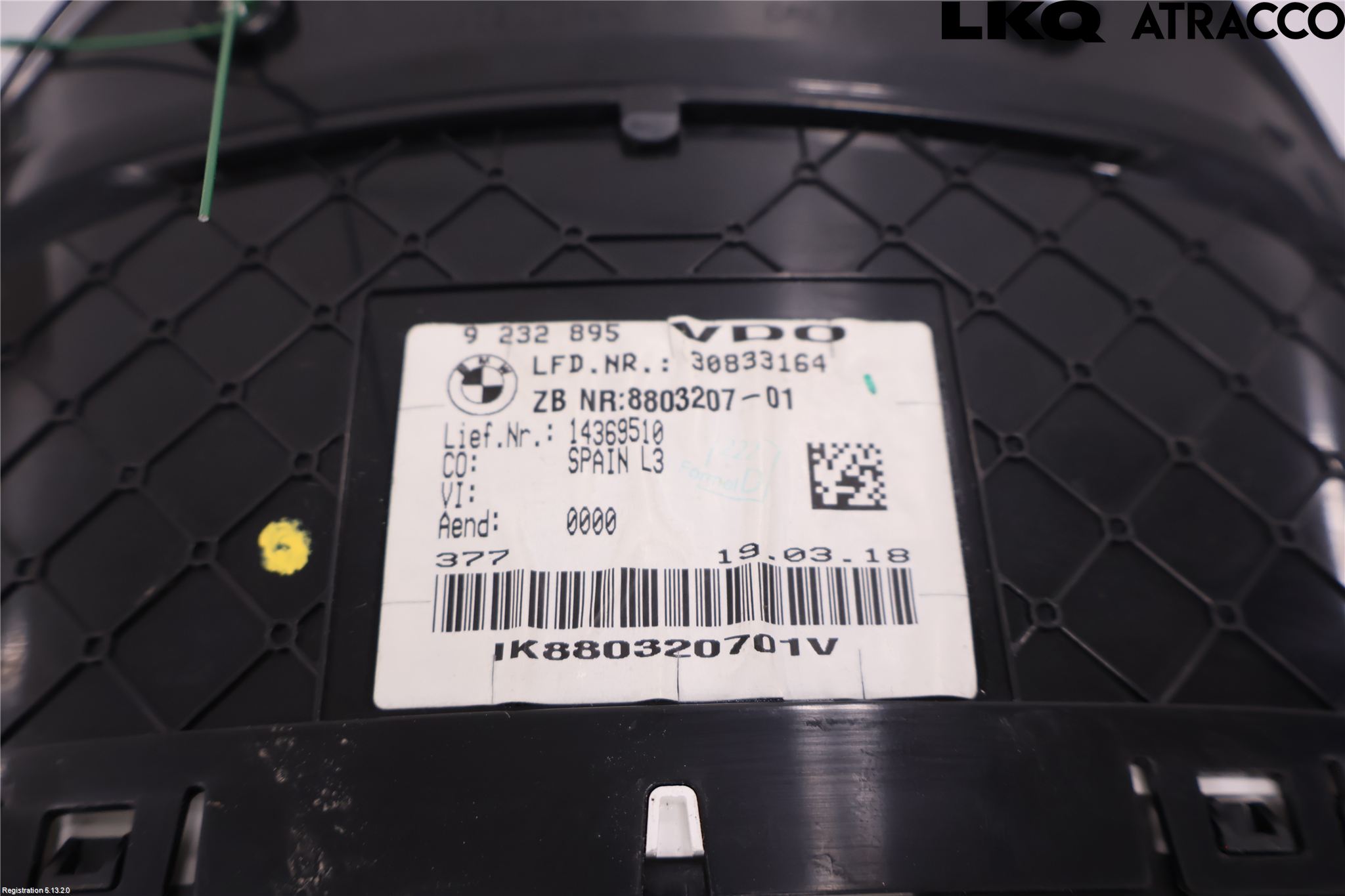 BMW 3 F30/F31/F80 12-19 Instr Kombinert