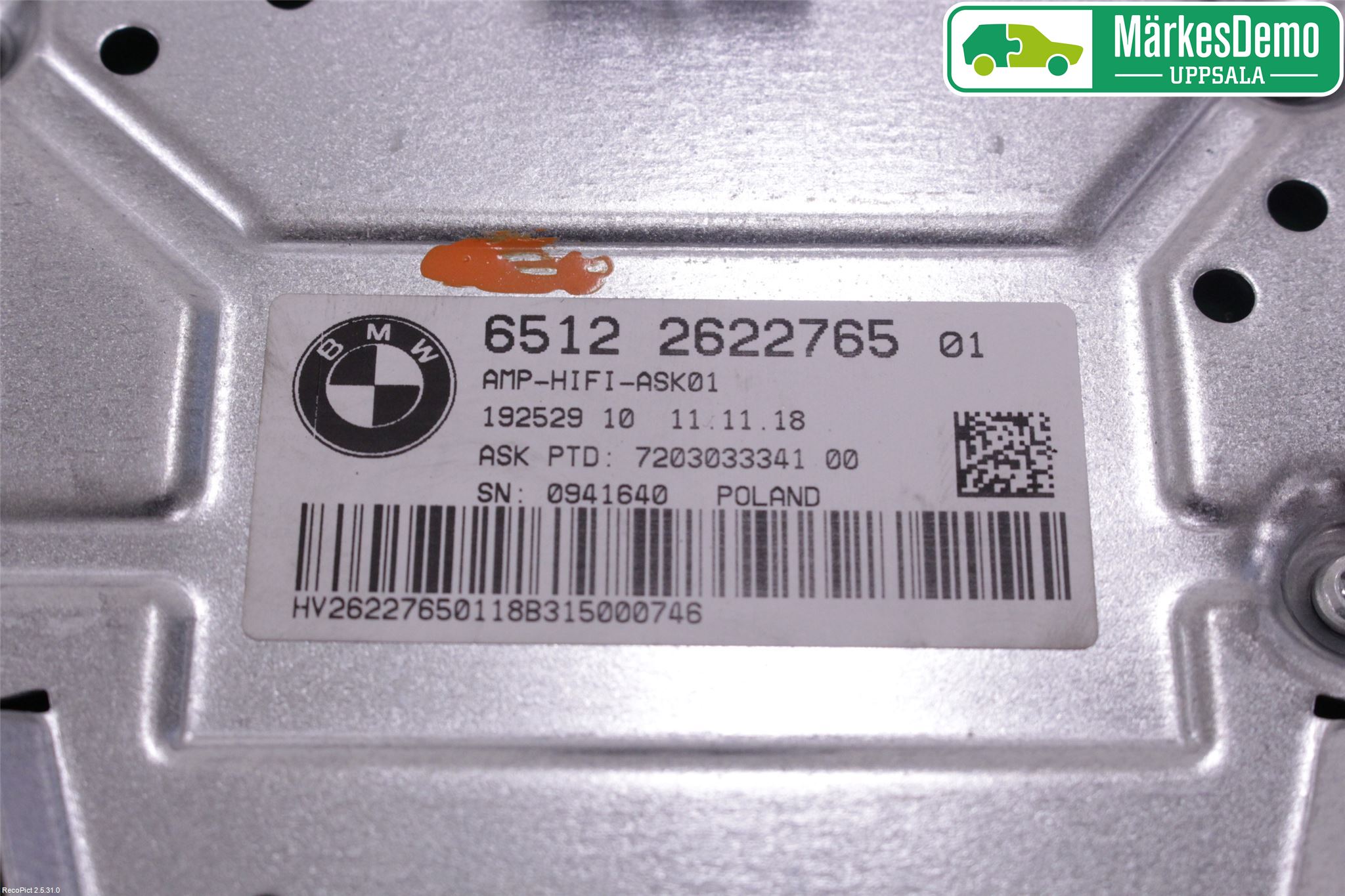 BMW 5 G30/G31/F90 17-23 Stereo Forsterker
