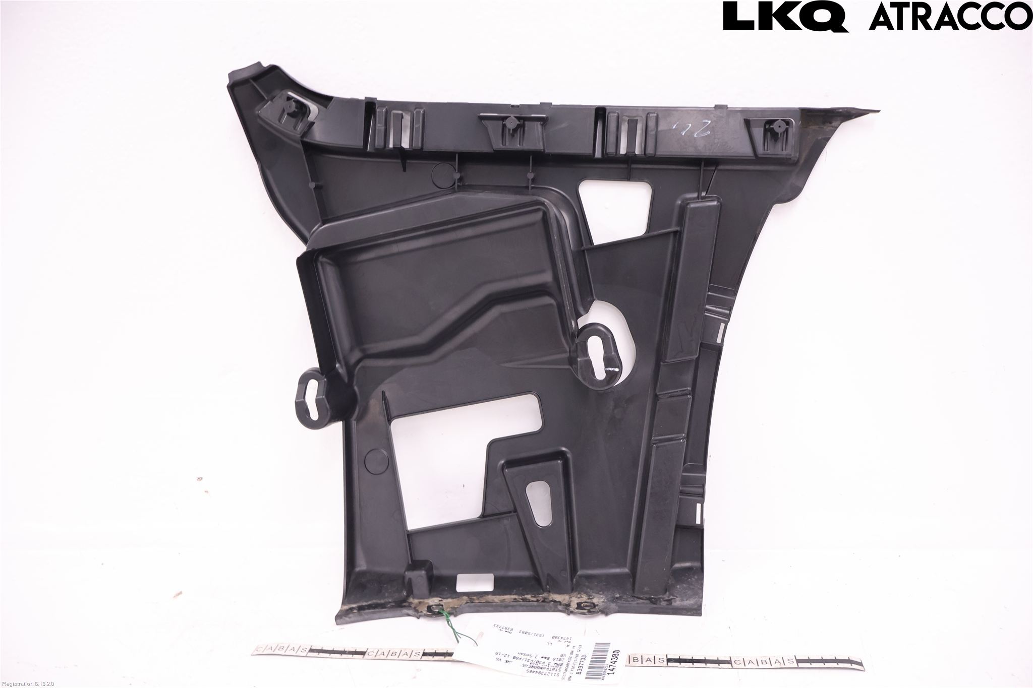 BMW 3 F30/F31/F80 12-19 Støtfangerfeste Bak Venstre
