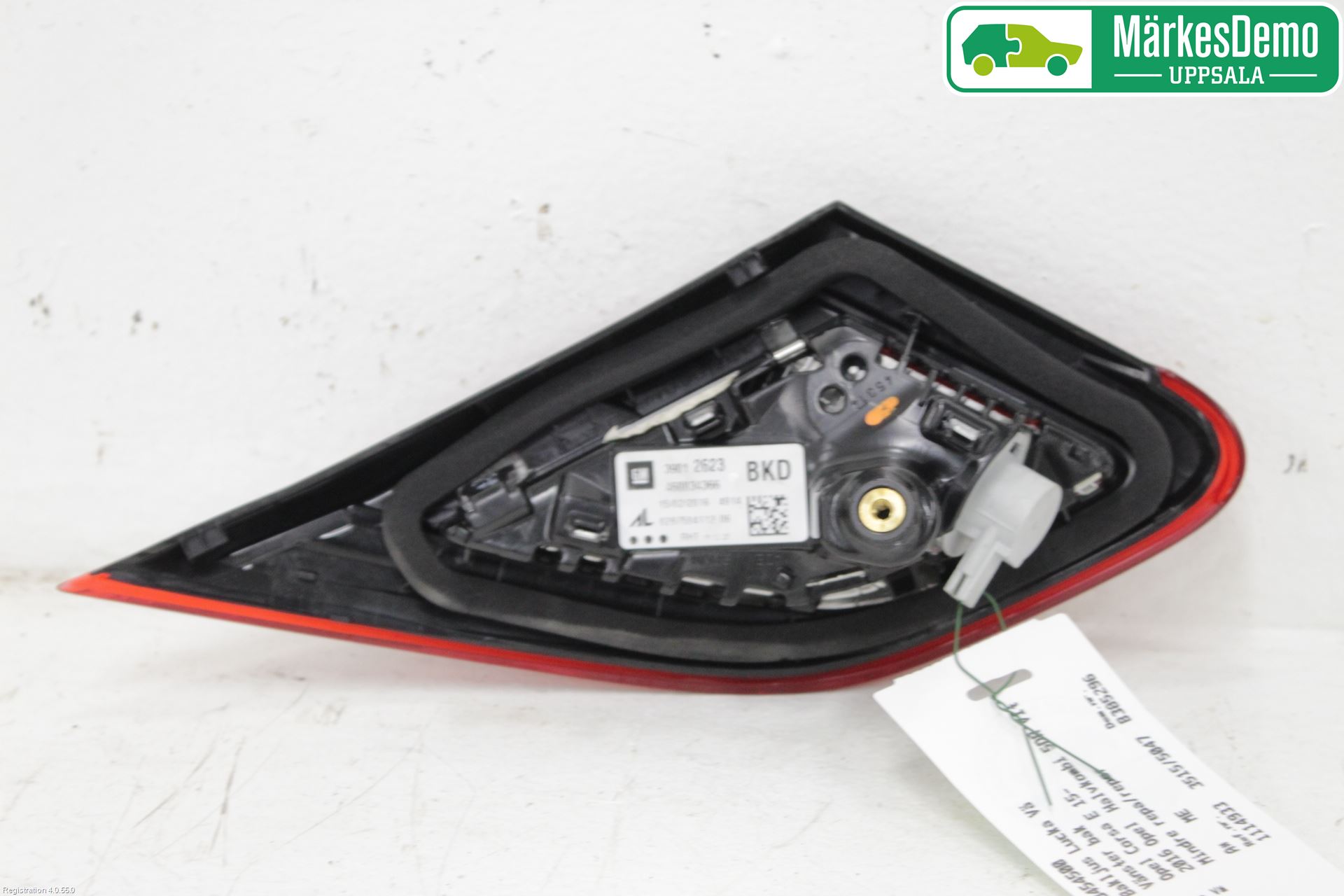 Opel CORSA E 15-19 Baklykt Venstre  På Luke(Indre