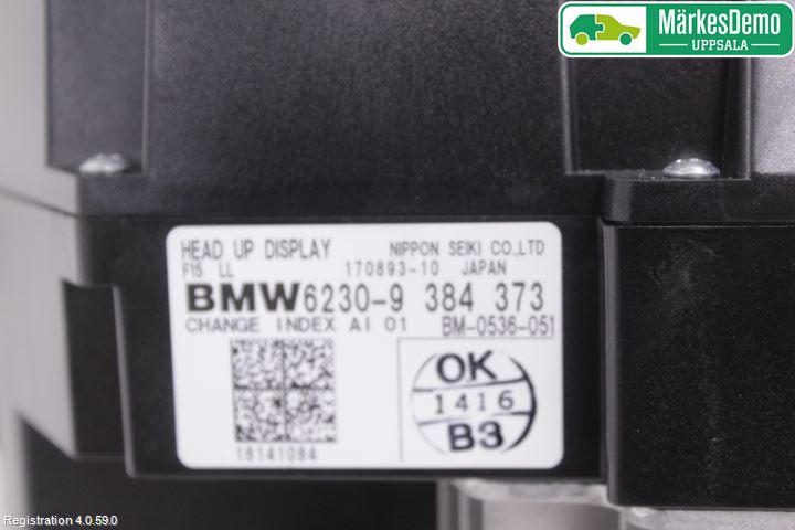 BMW X5 F15 13-18 Instr Skjerm Dvd-Gps-Ac-Tlf