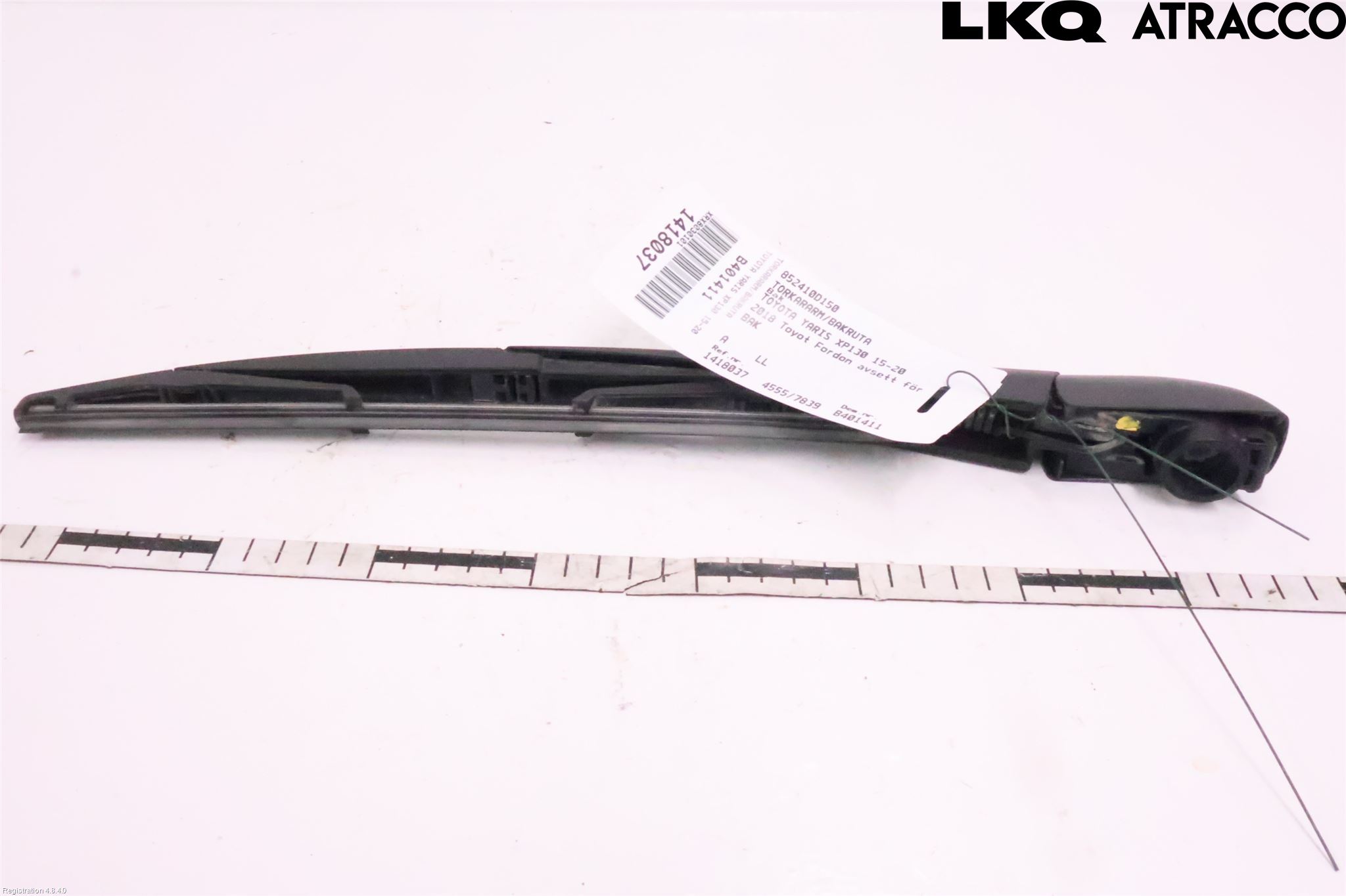 Toyota YARIS XP130 15-20 Viskerarm Bakrute