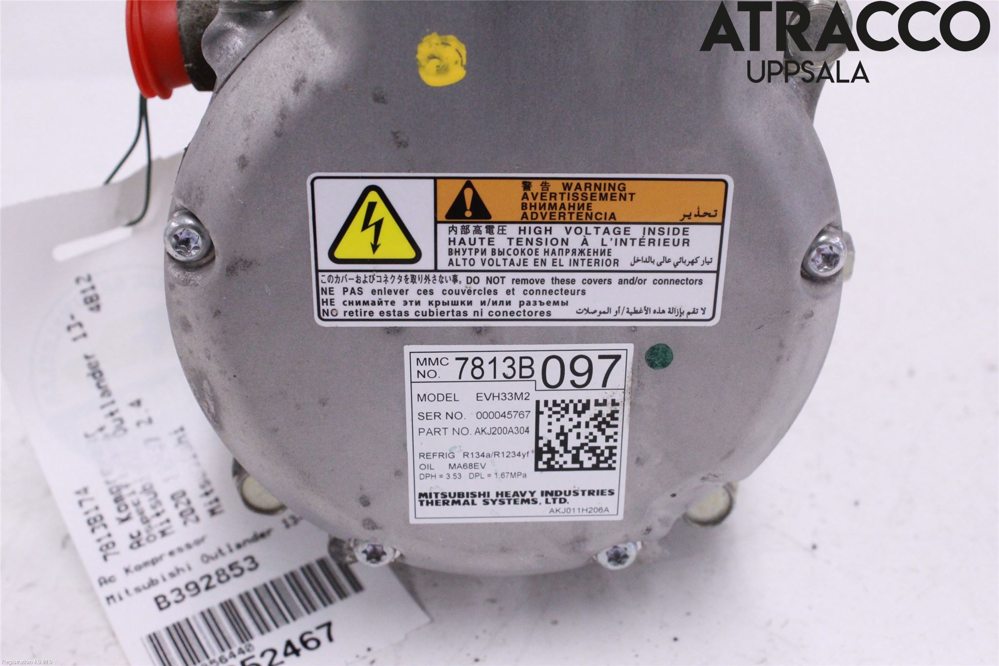 Mitsubishi OUTLANDER 13-21 Varme Ac Kompressor