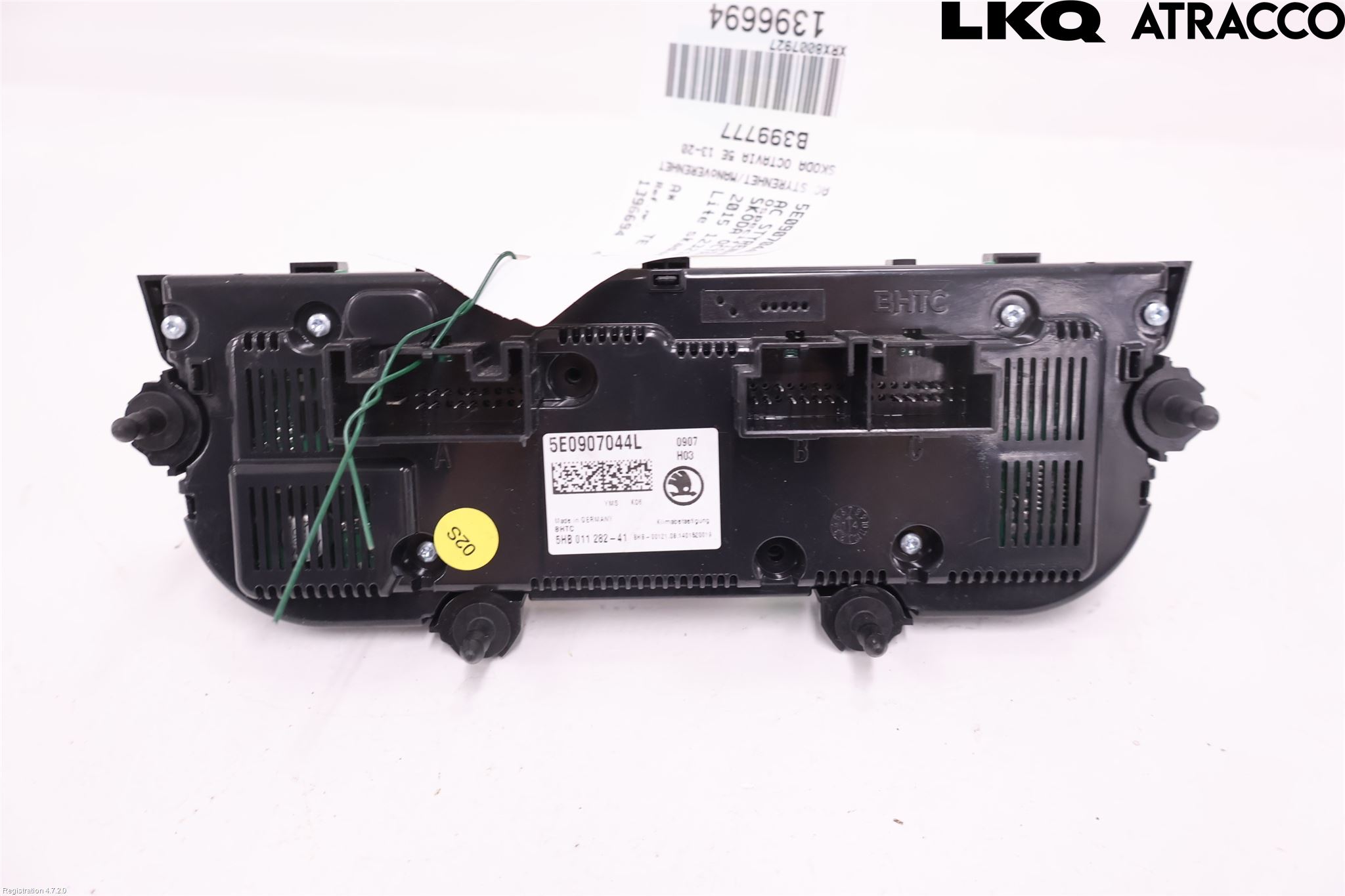Skoda OCTAVIA (5E) 13-20 Varme Ac Betjening-Display