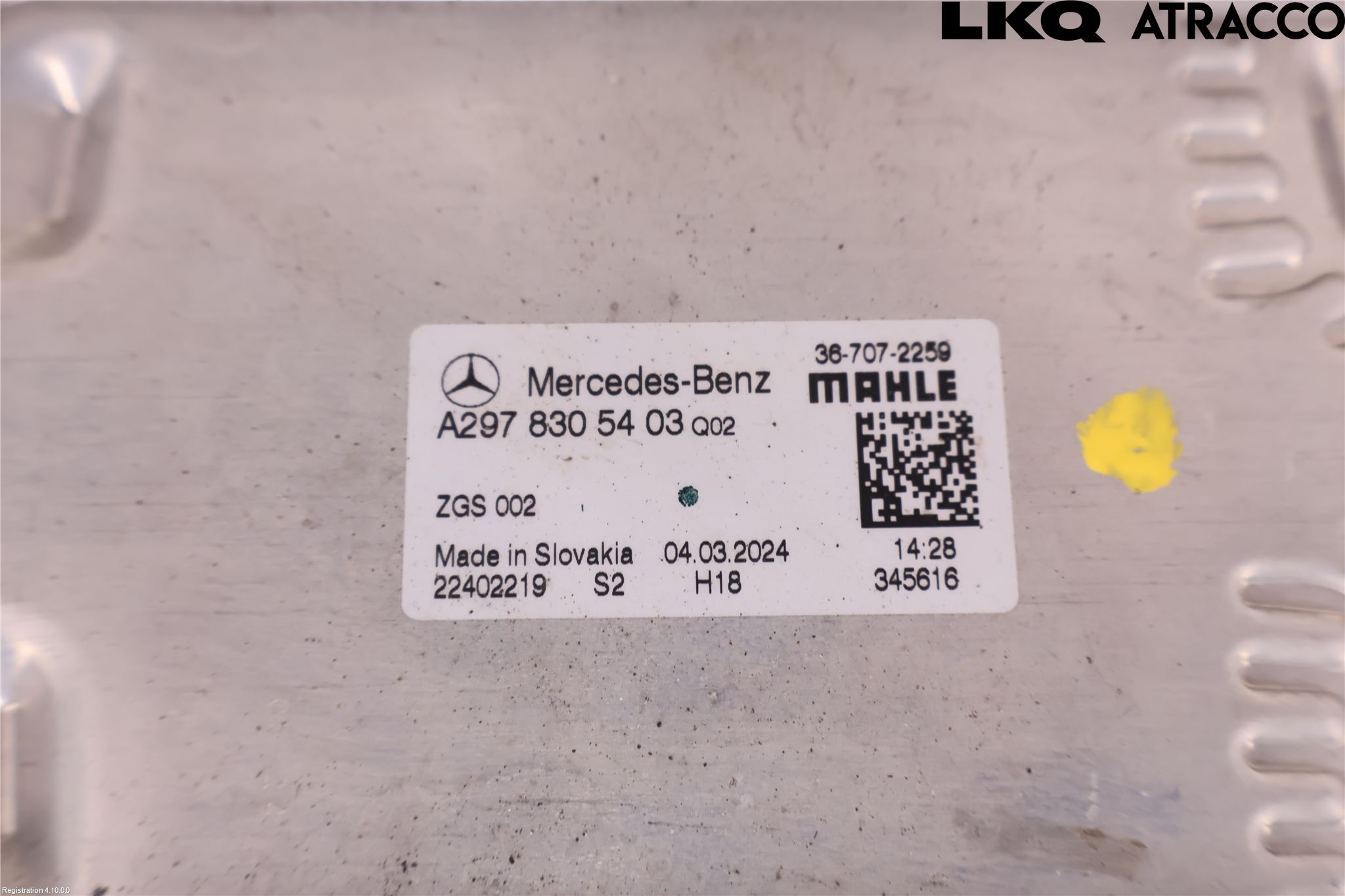 Mercedes-Benz MB EQE (V295) 22- Varme Ac Fordamper (Inni Bilen