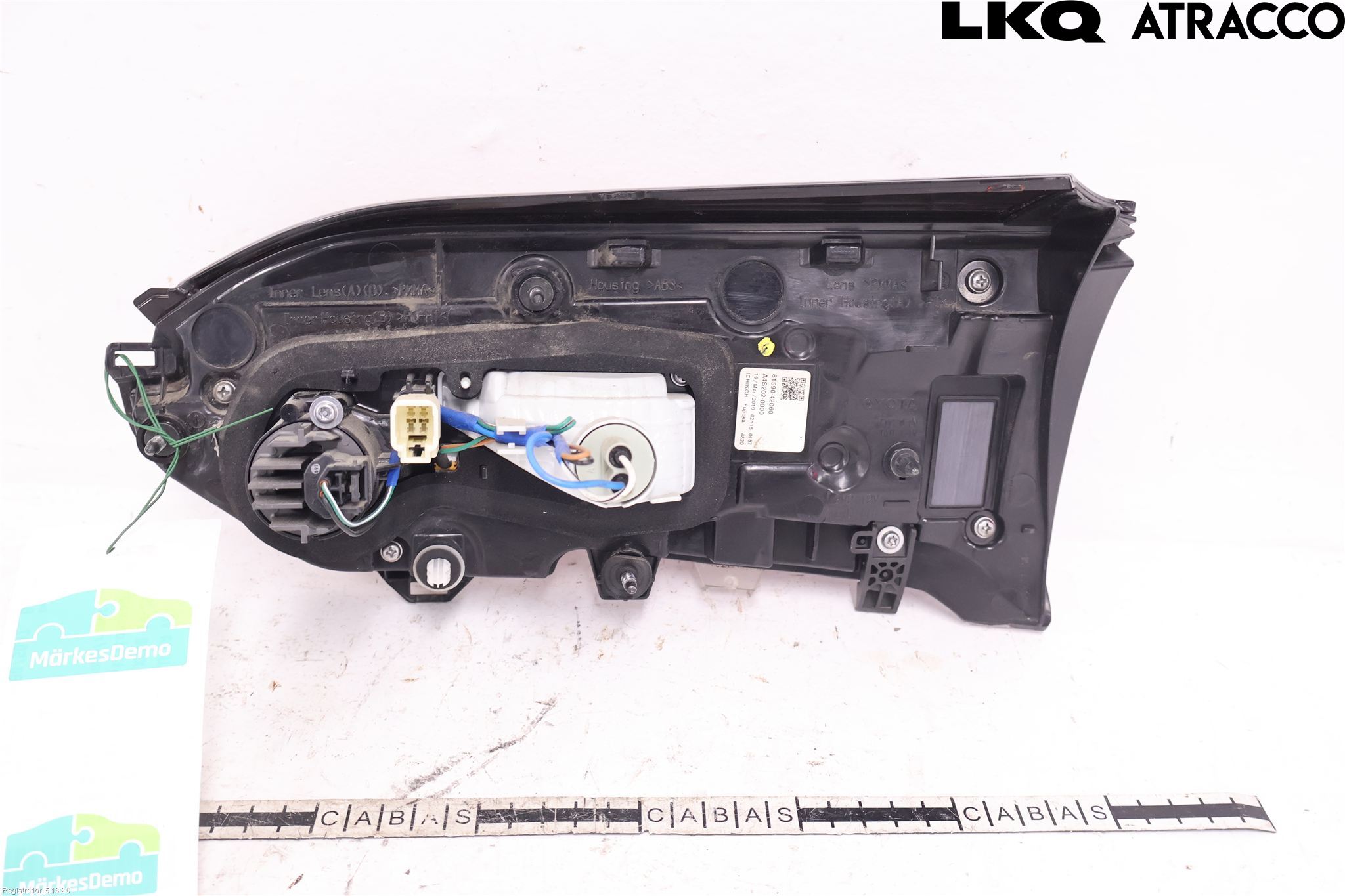 Toyota RAV4 19- Baklykt Venstre  På Luke(Indre