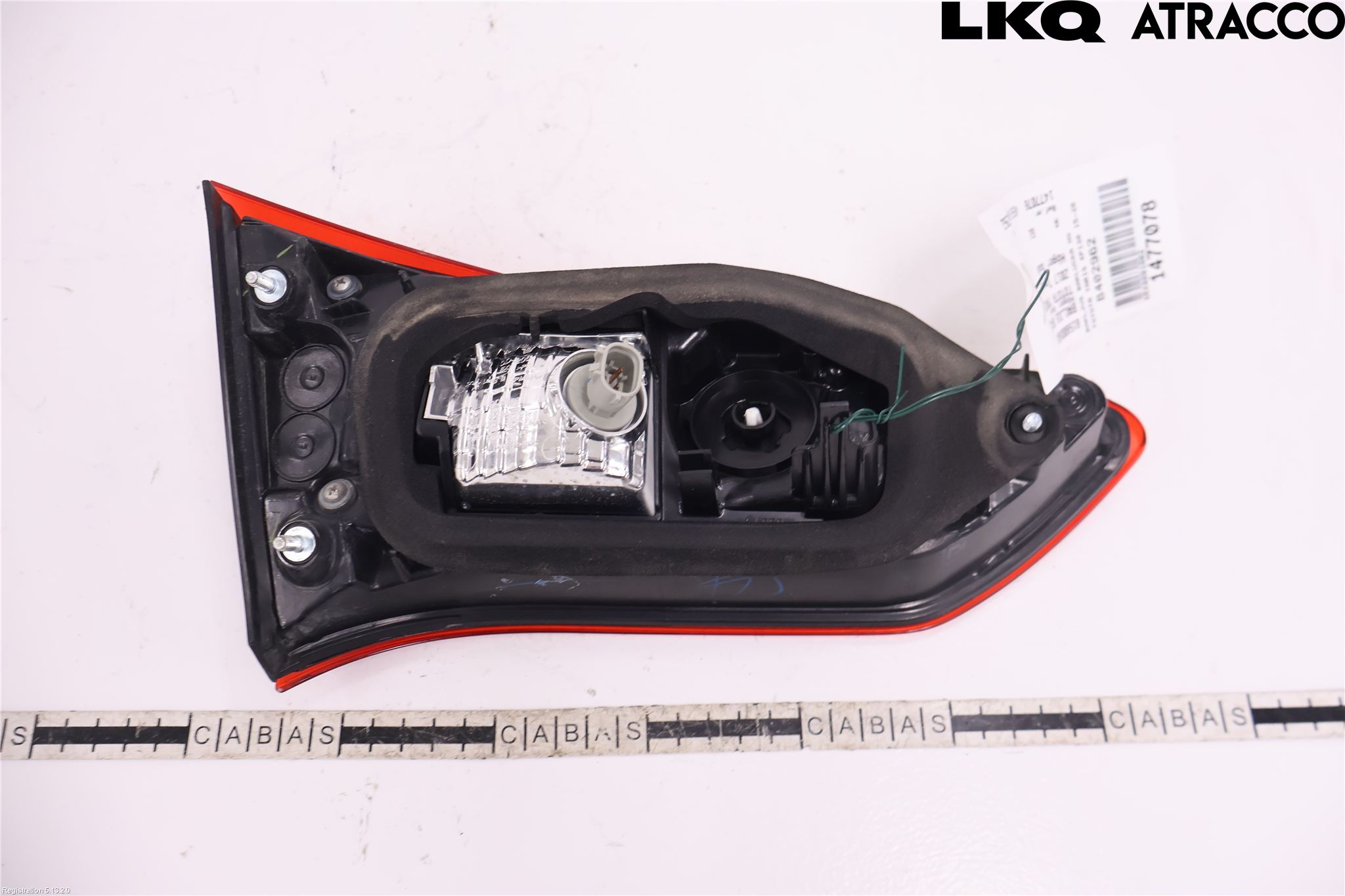 Toyota YARIS XP130 15-20 Baklykt Høyre  På Luke(Indre)