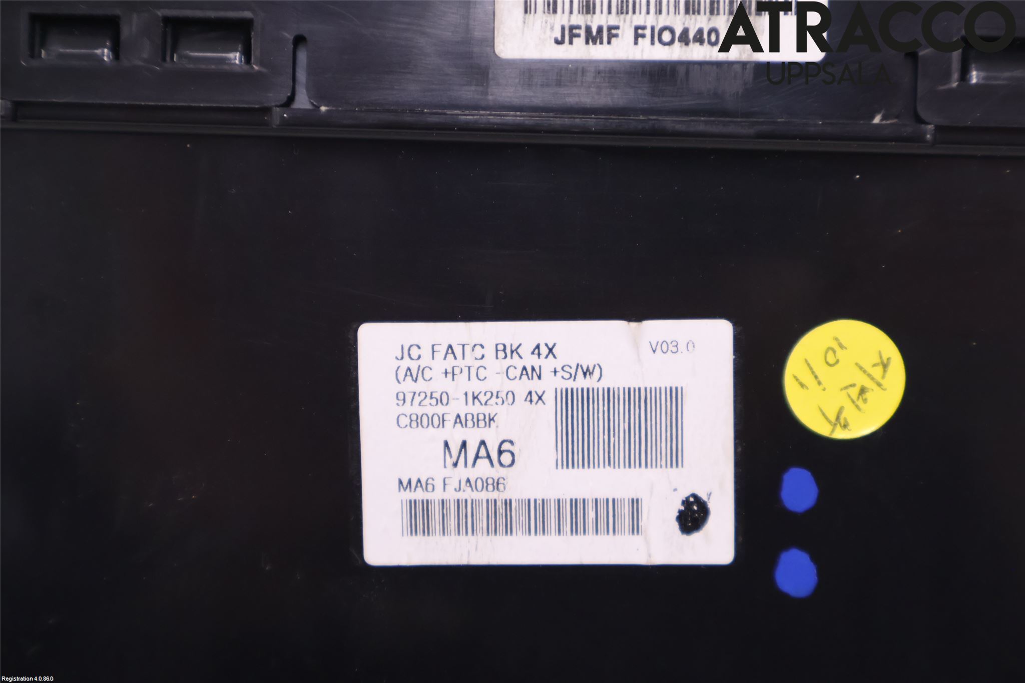 Hyundai ix20 Varme Ac Betjening-Display