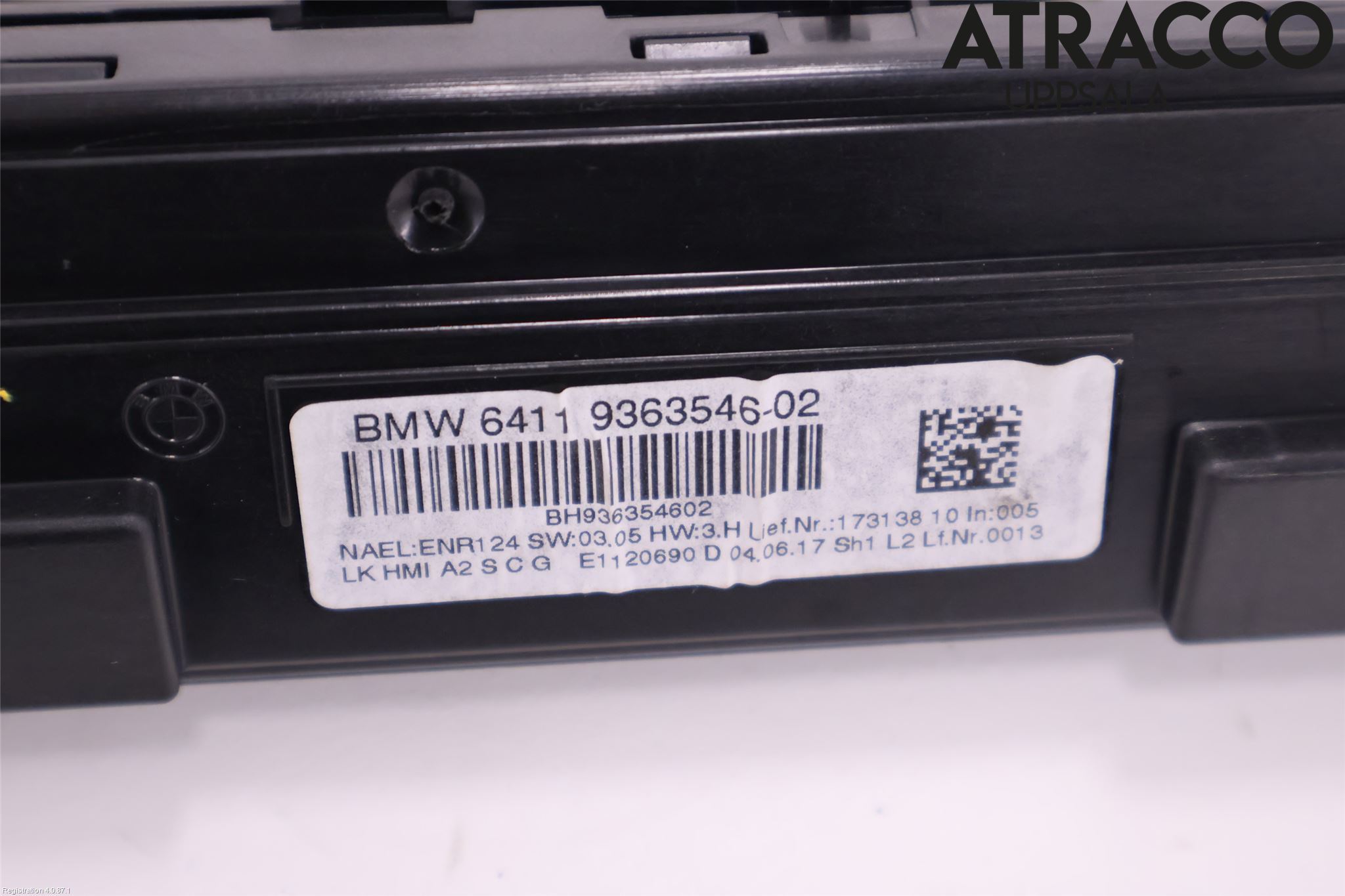 BMW 3 GT F34 13-19 Varme Ac Betjening-Display