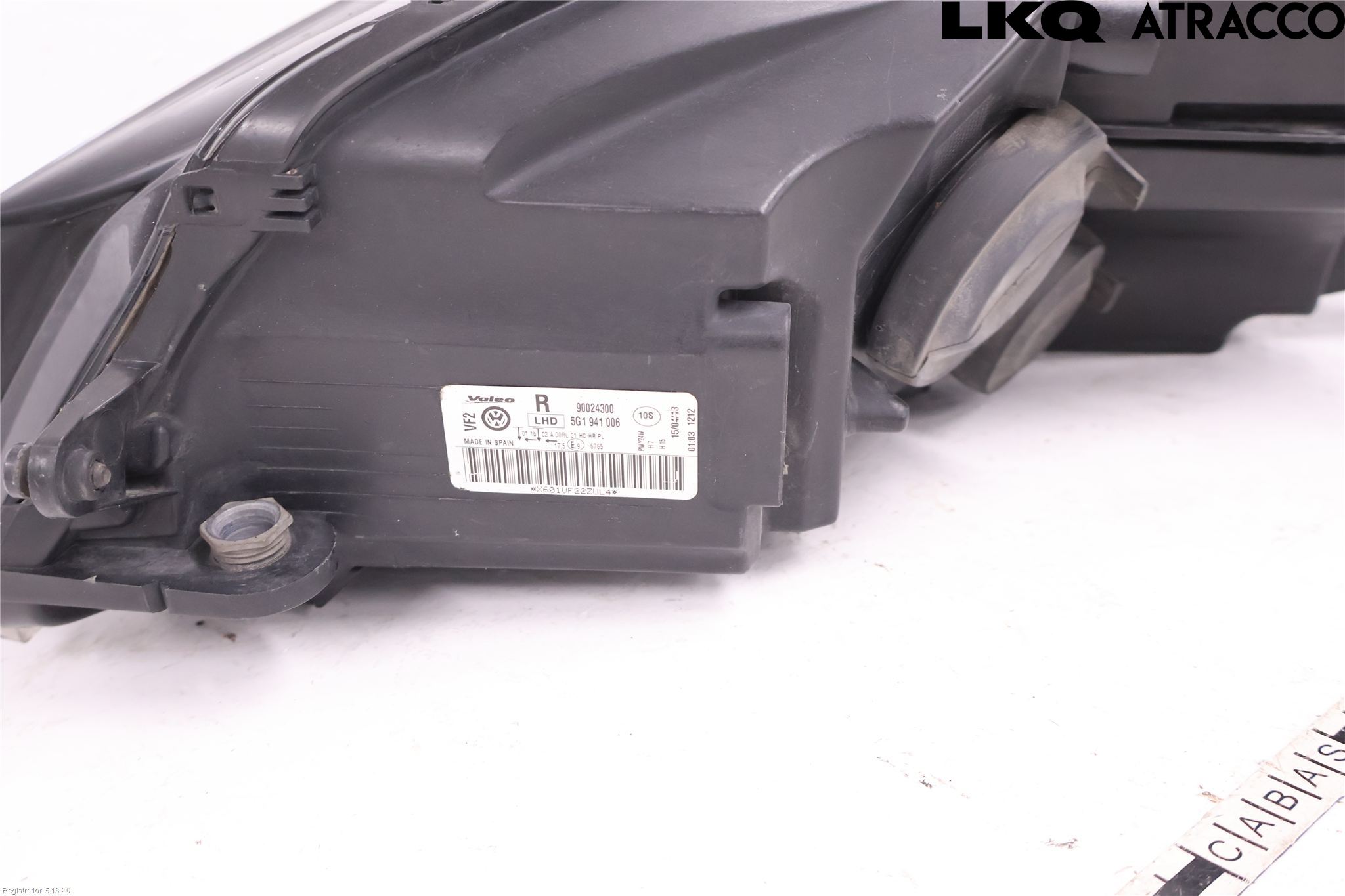 Volkswagen VW GOLF / E-GOLF VII 13-20 Frontlykt Høyre