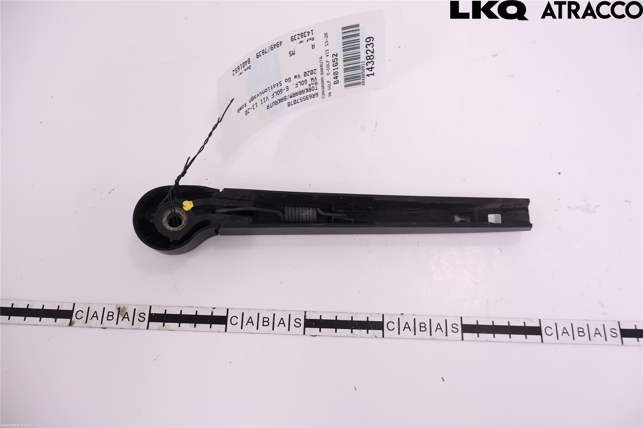 Volkswagen VW GOLF / E-GOLF VII 13-20 Viskerarm Bakrute