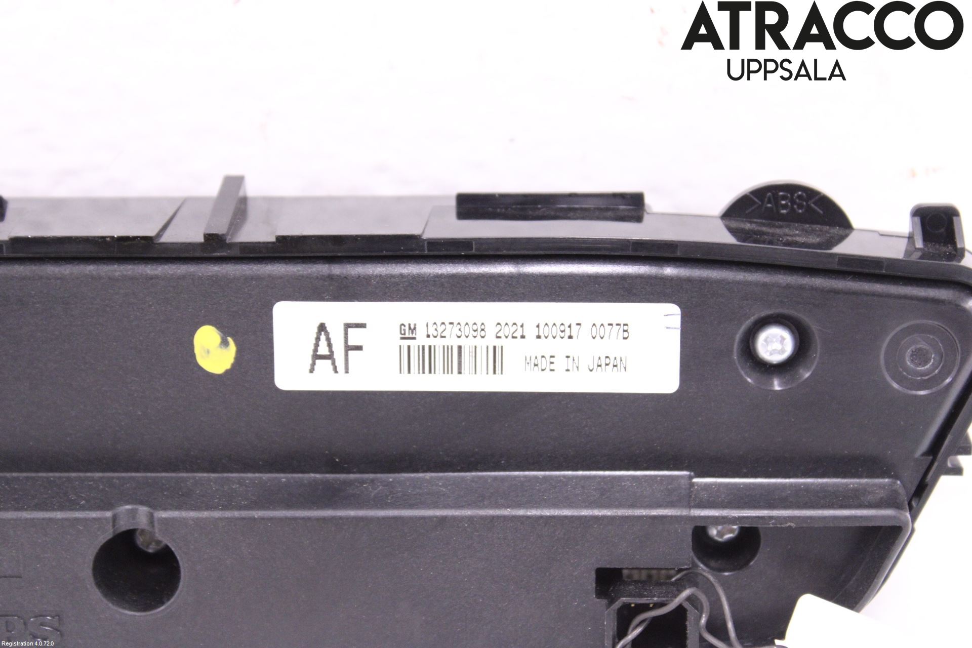 Opel INSIGNIA 09-16 Varme Ac Betjening-Display