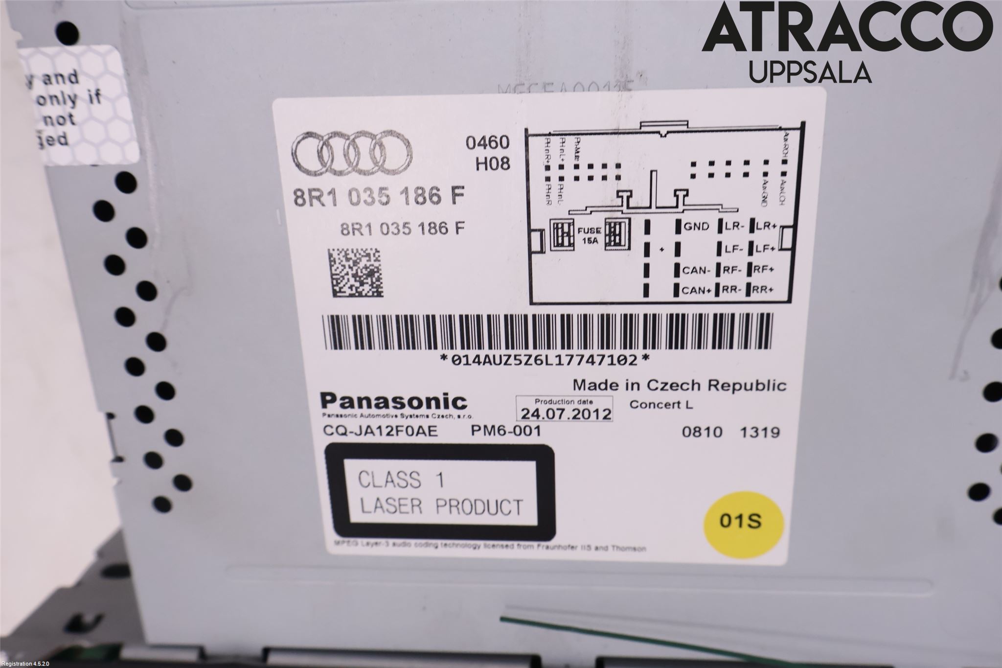Audi A5 07-16 Stereo Radio Med Cd