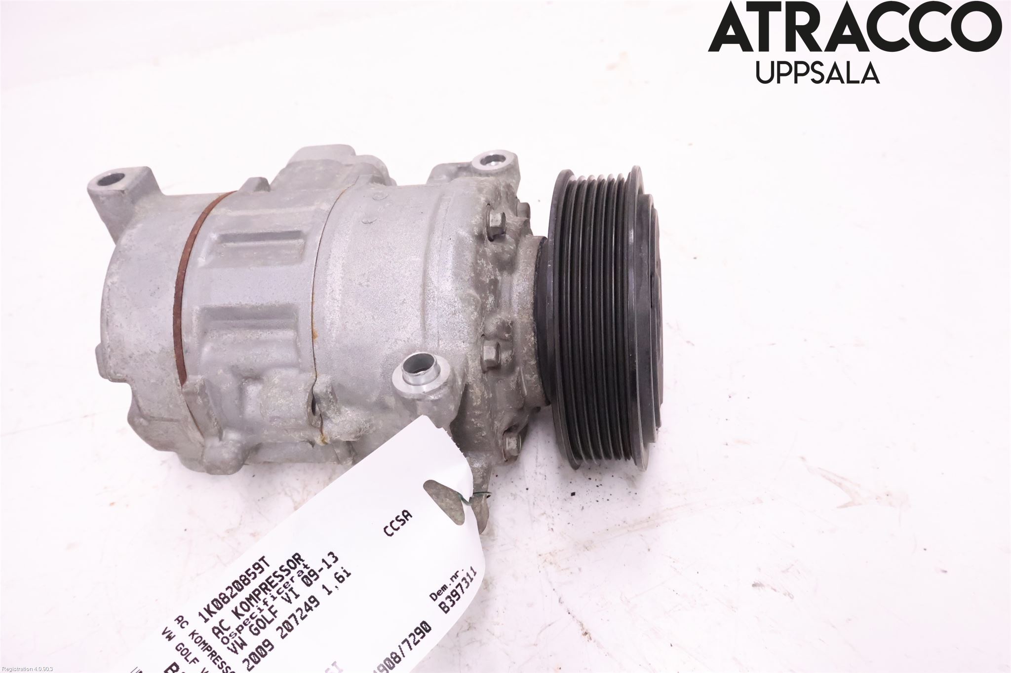 Volkswagen VW GOLF VI 09-13 Varme Ac Kompressor