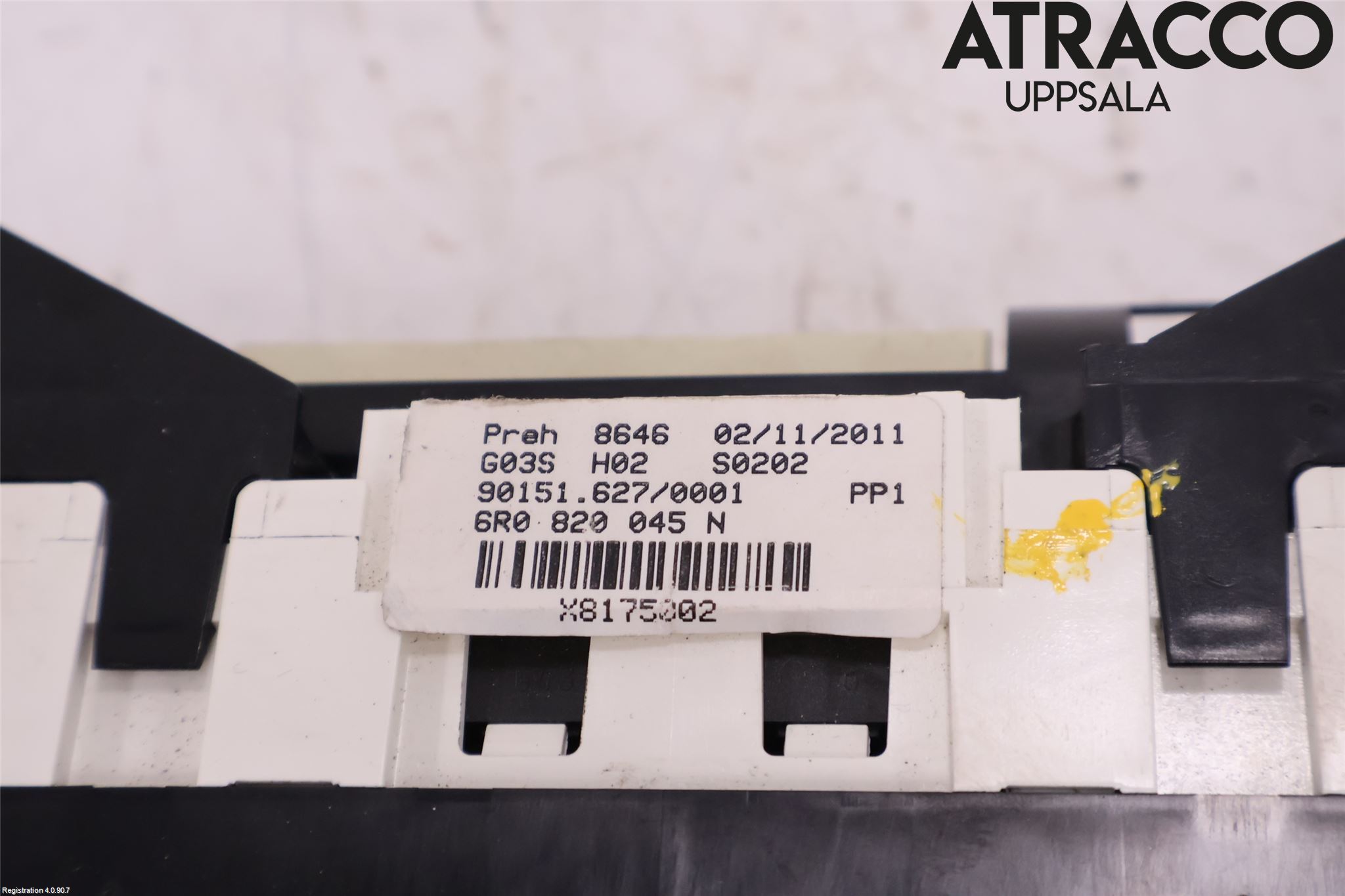 Volkswagen VW POLO 10-17 Varme Ac Betjening-Display