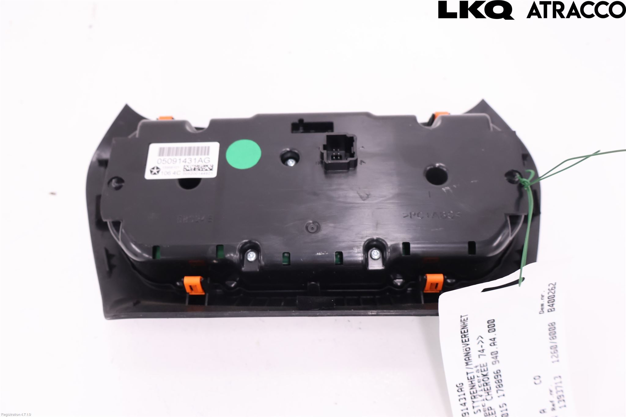 Jeep CHEROKEE Varme Ac Betjening-Display