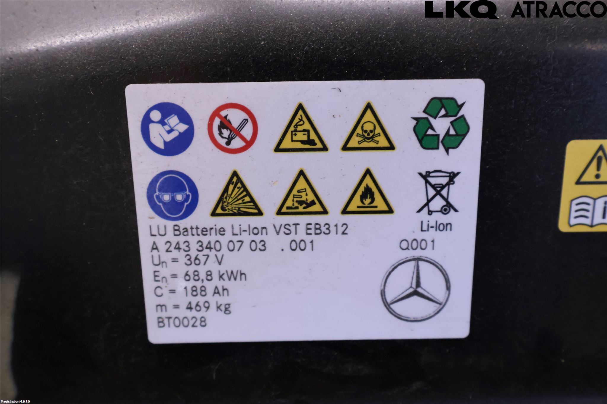 Mercedes-Benz MB EQB (X243) 22- Hybrid Batteri
