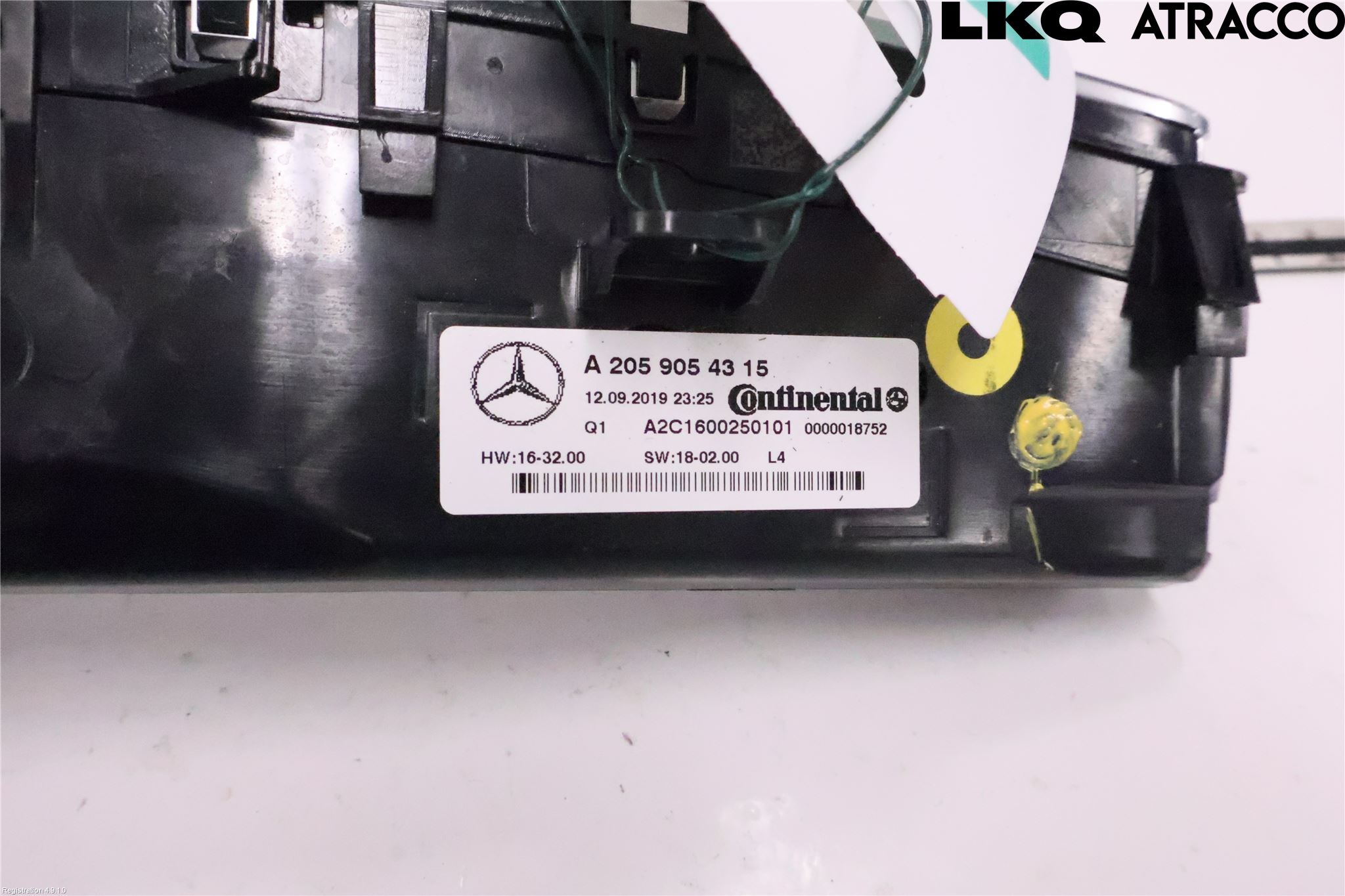 Mercedes-Benz MB C-KLASS (W205) 14-21 Varme Ac Betjening-Display