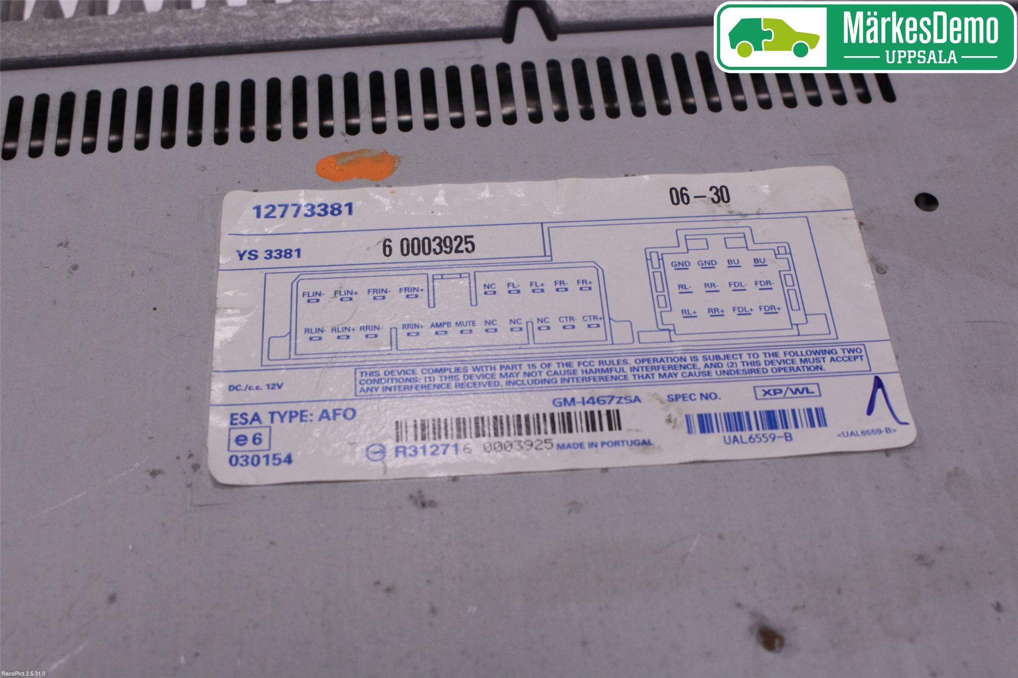Saab 9-3 VER 2 Stereo Forsterker