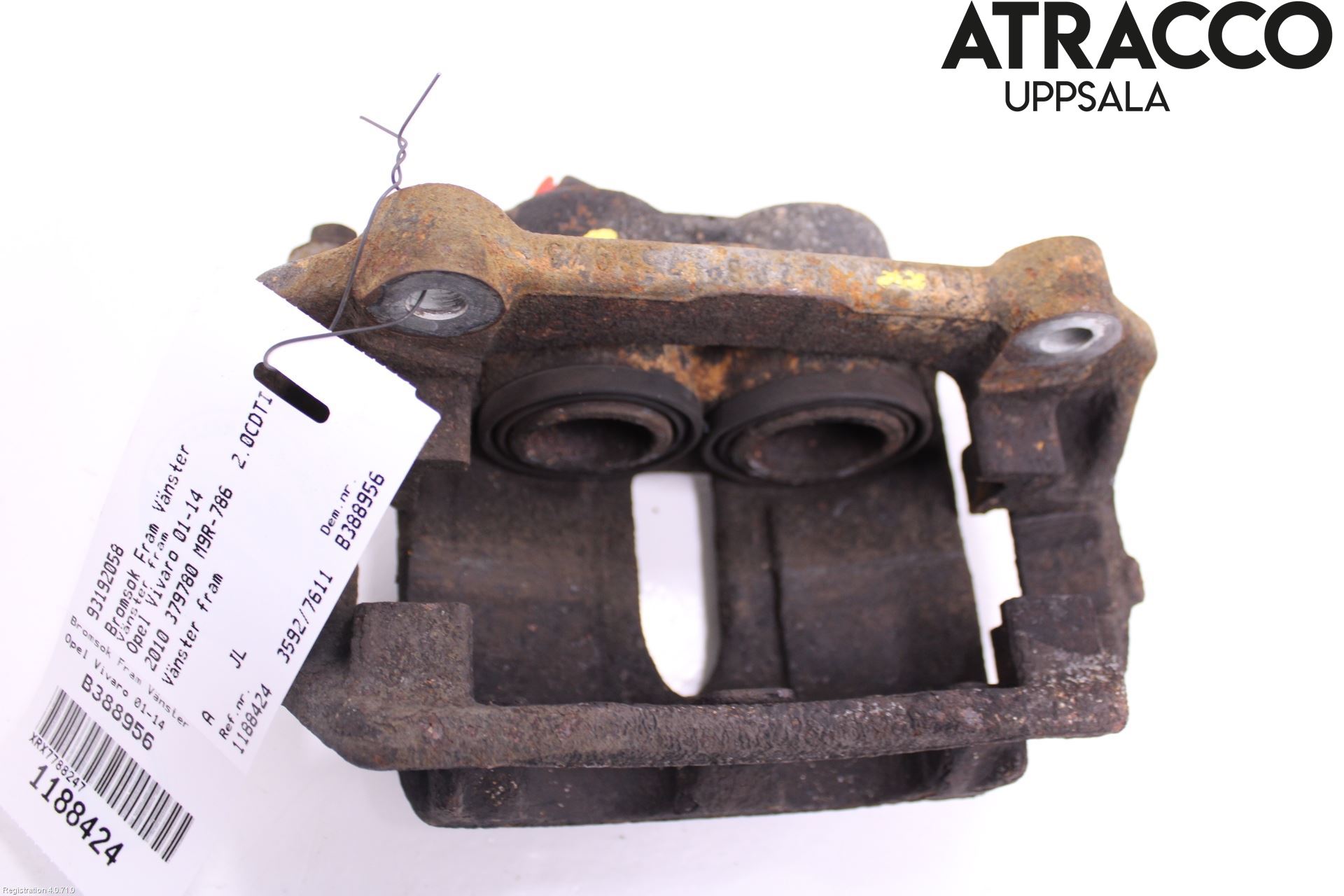 Opel VIVARO 01-14 Bremsecaliper Foran Venstre