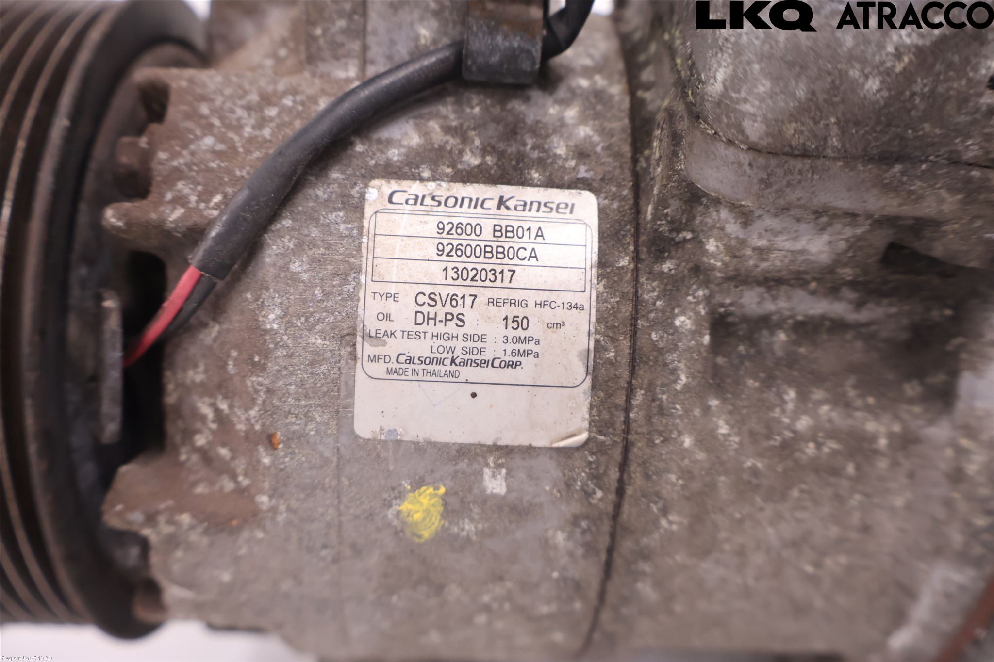 Nissan QASHQAI 10-14 Varme Ac Kompressor