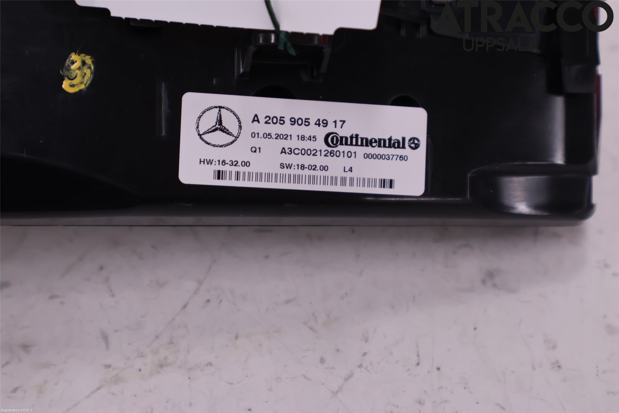 Mercedes-Benz MB EQC (N293) 20- Varme Ac Betjening-Display